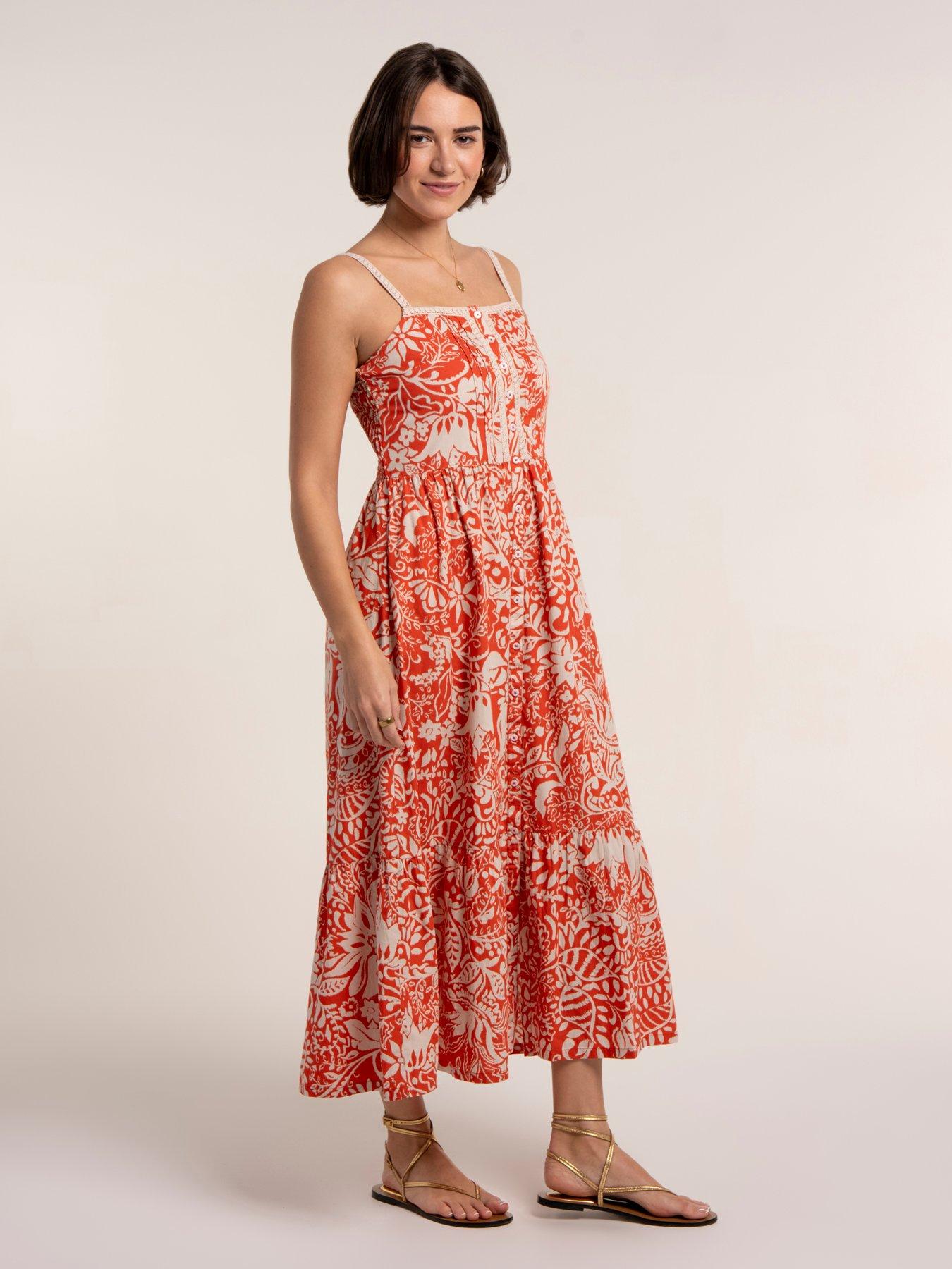 Image 4 of 7 of Brakeburn Catarina Dress - Orange