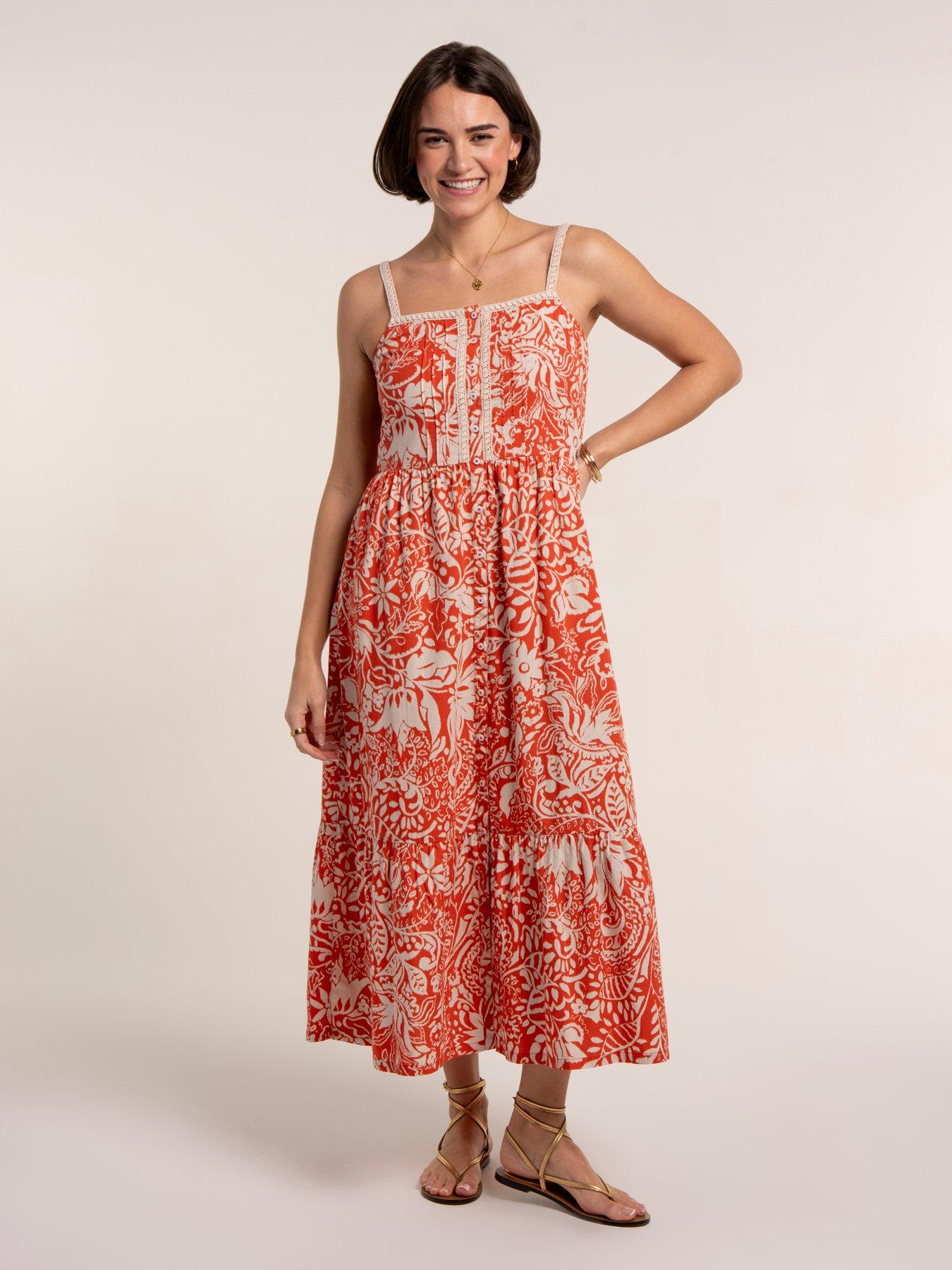 Image 6 of 7 of Brakeburn Catarina Dress - Orange