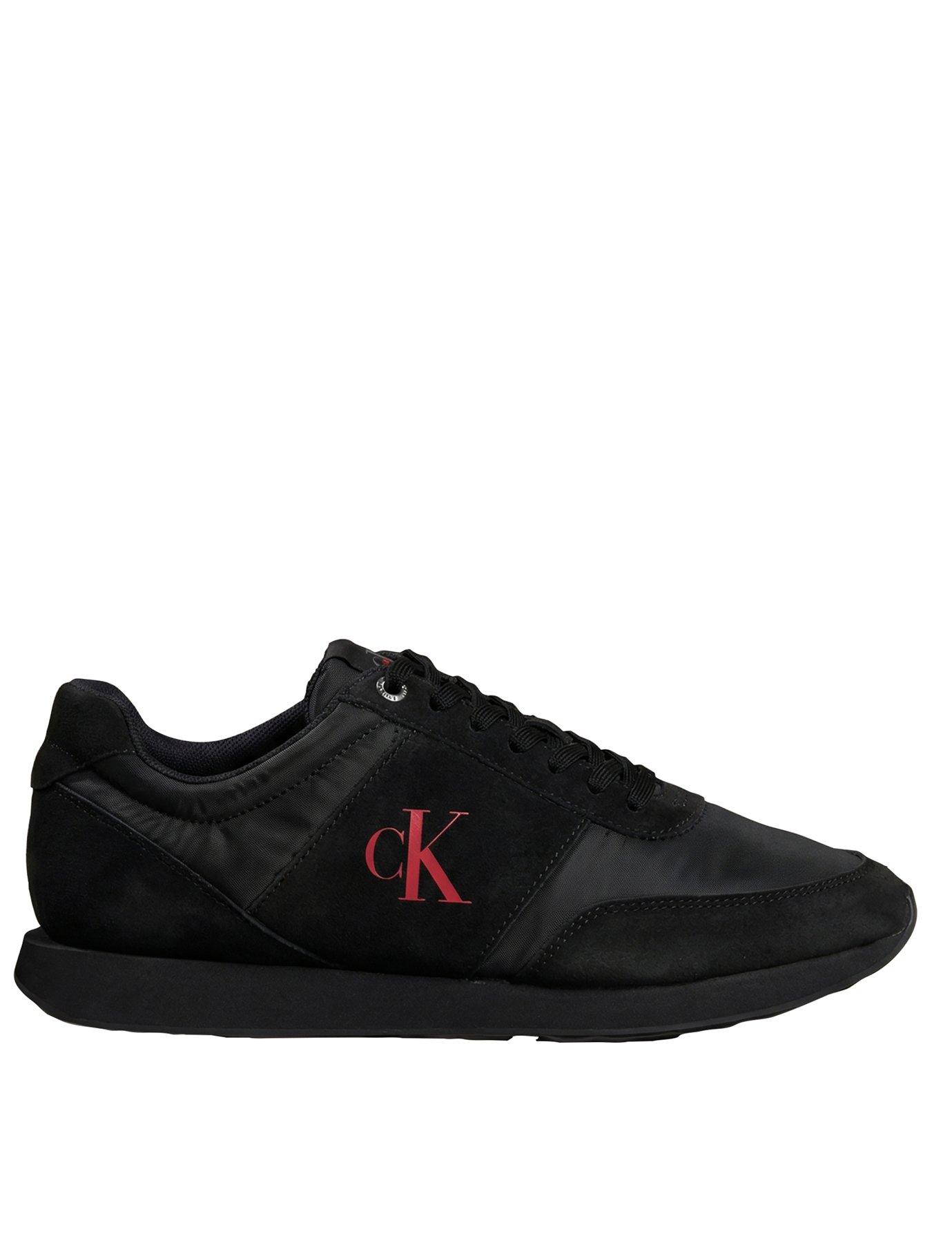 Image 1 of 5 of Calvin Klein Retro Runner Trainers - Black