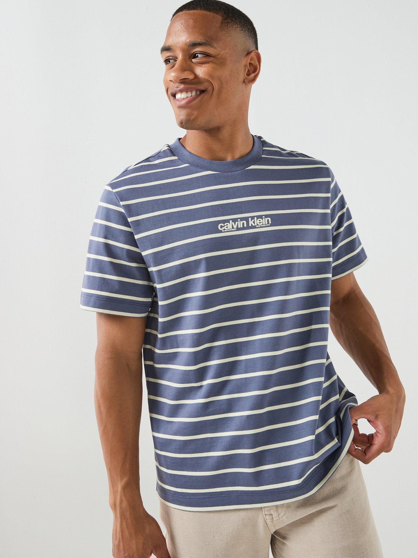 Calvin Klein Jeans Easy Stripe T-Shirt - Navy