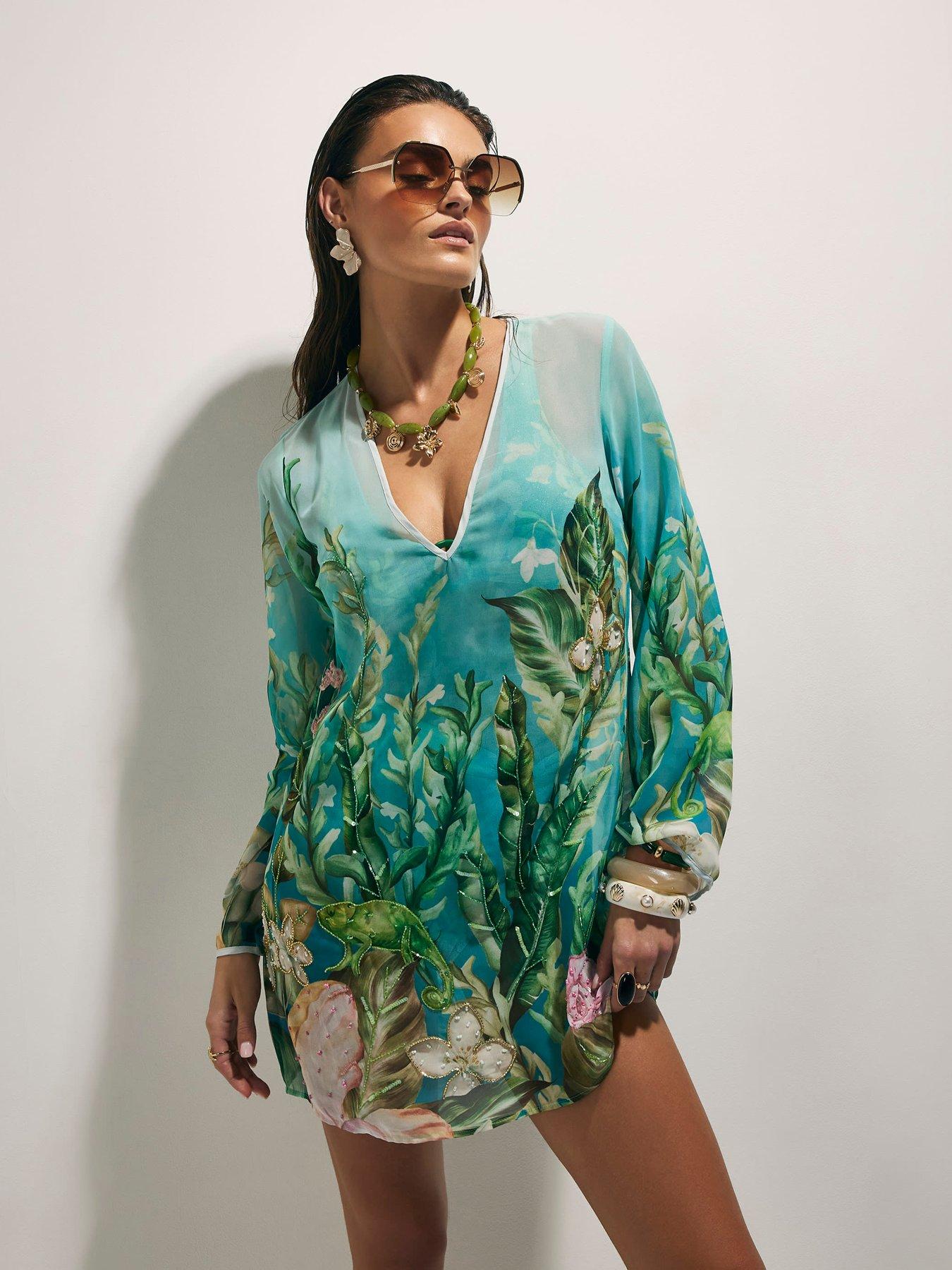River Island Lotus Tunic - Blue