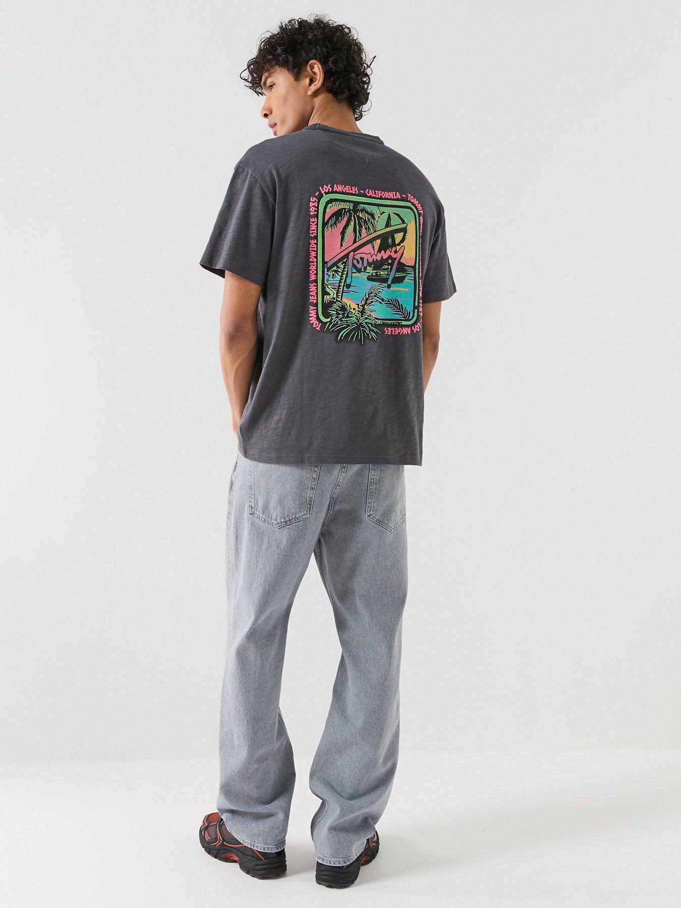 Tommy Jeans Relaxed Novelty Back Print Graphic T-Shirt - Black