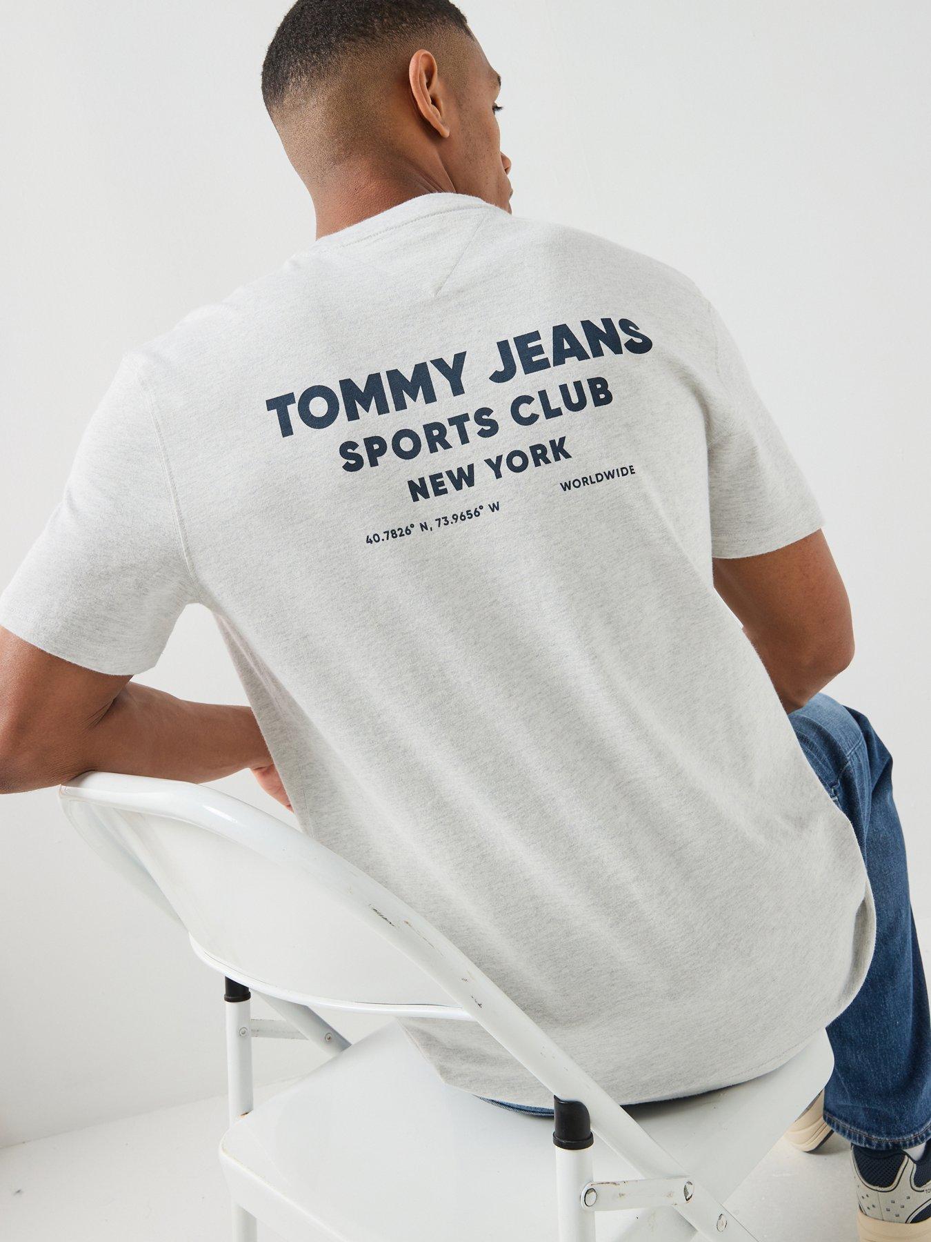 Tommy Jeans Sports Club Back Print Graphic T-Shirt - Grey