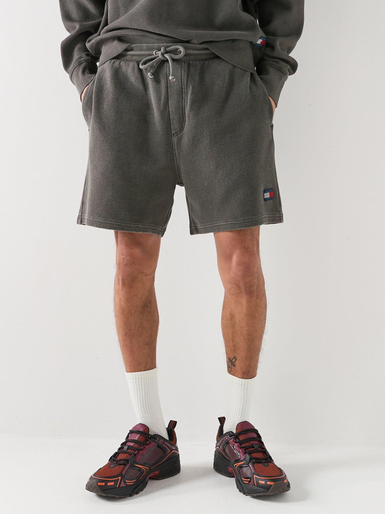 Tommy Jeans Washed Waffle Beach Shorts - Black