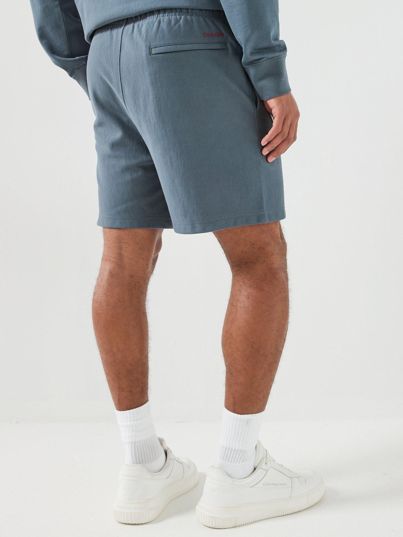 Image 2 of 6 of Calvin Klein Jeans Premium Terry Graphic Sweat Short - Dark Green