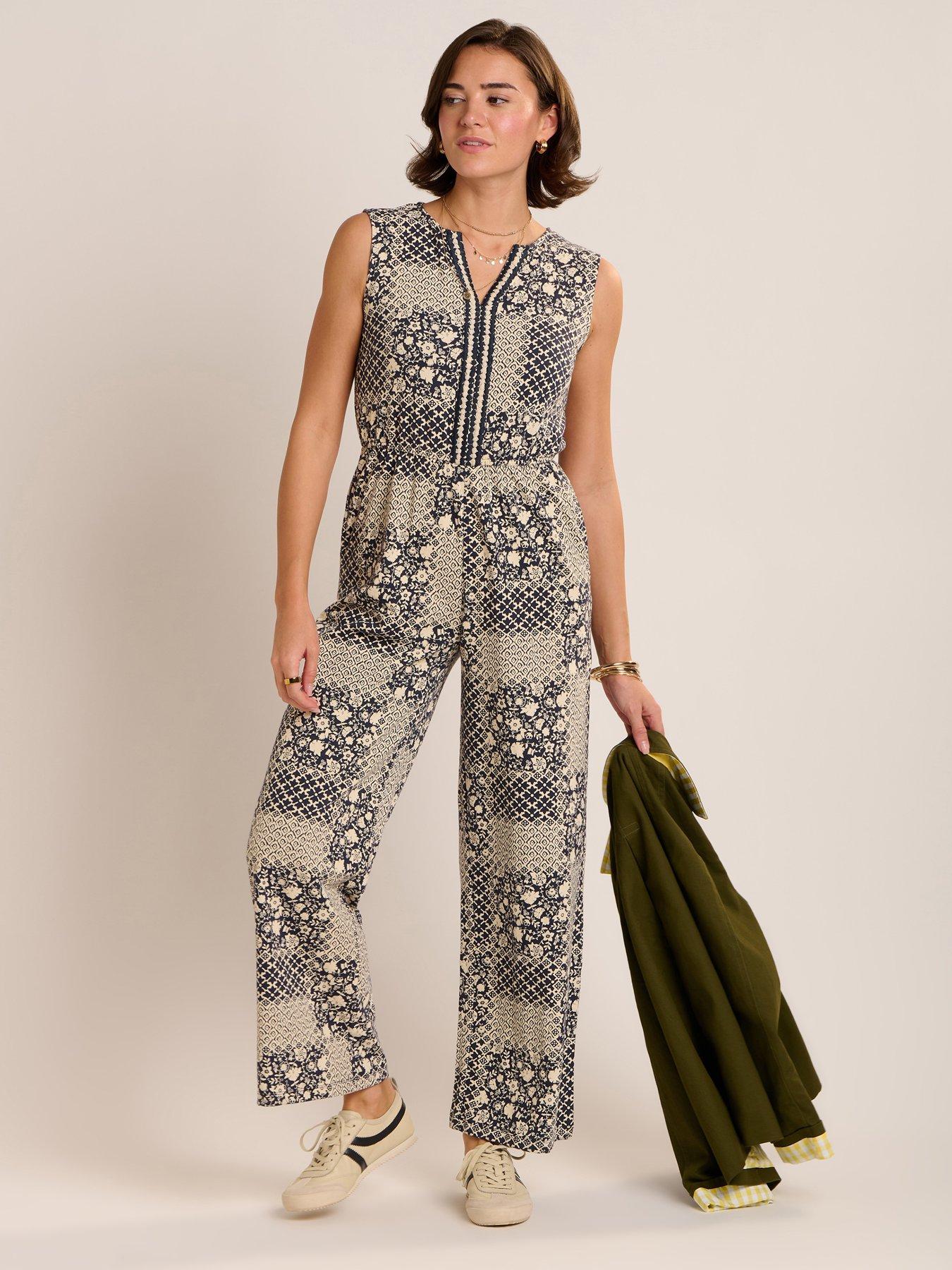 Image 1 of 6 of Brakeburn Amanda Jumpsuit - Navy