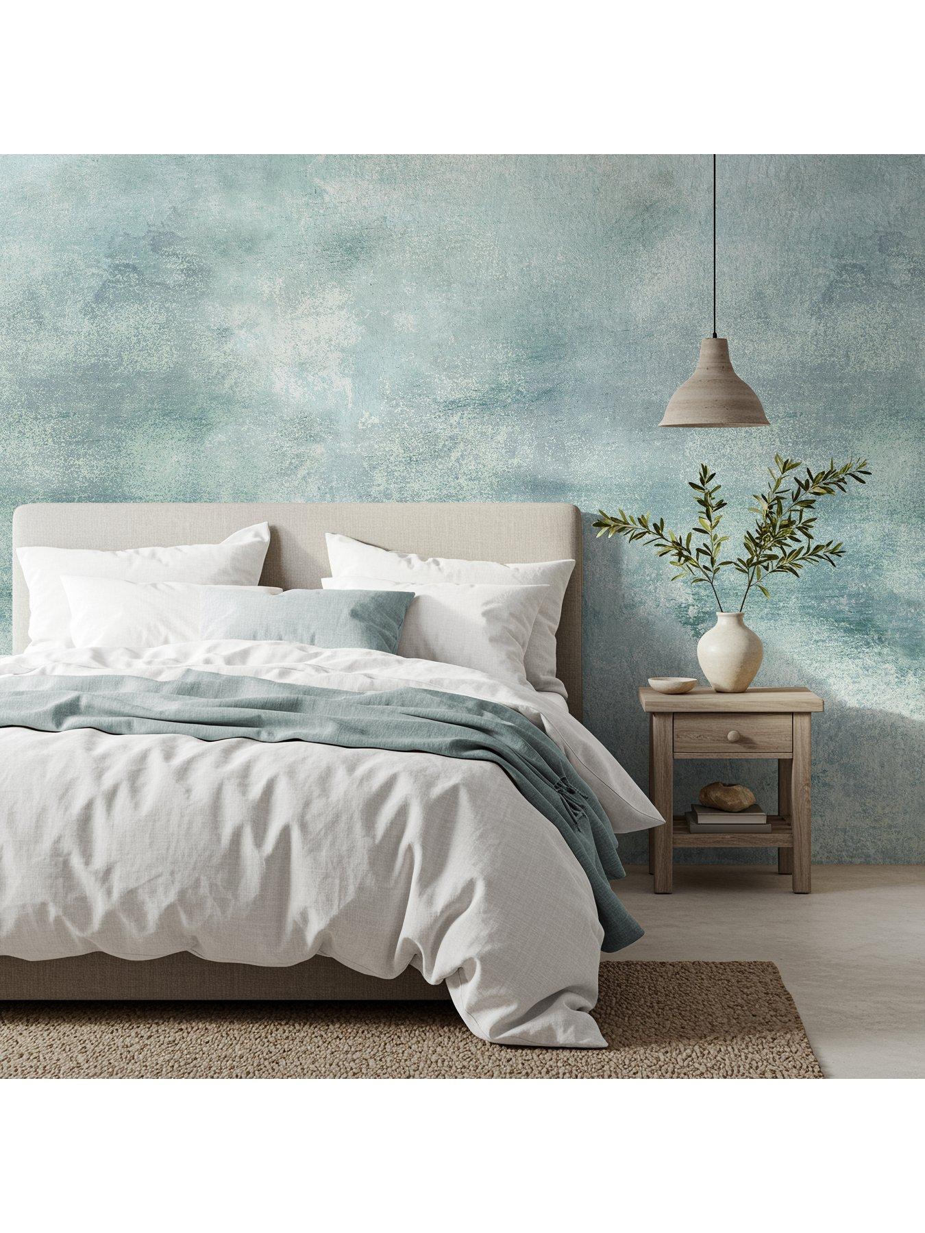 Image 2 of 4 of The Very Collection Distressed Texture Mural-Mineral Blue