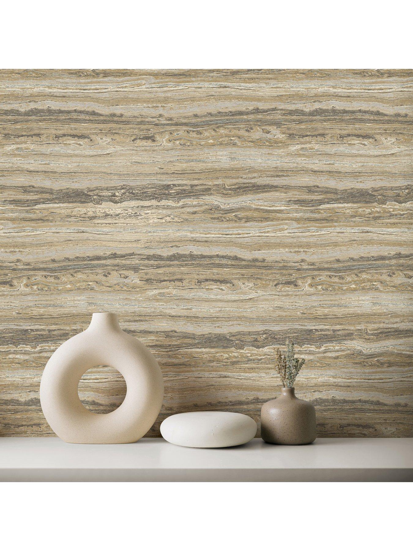 Image 2 of 3 of The Very Collection Textured Stone-Natural Wallpaper
