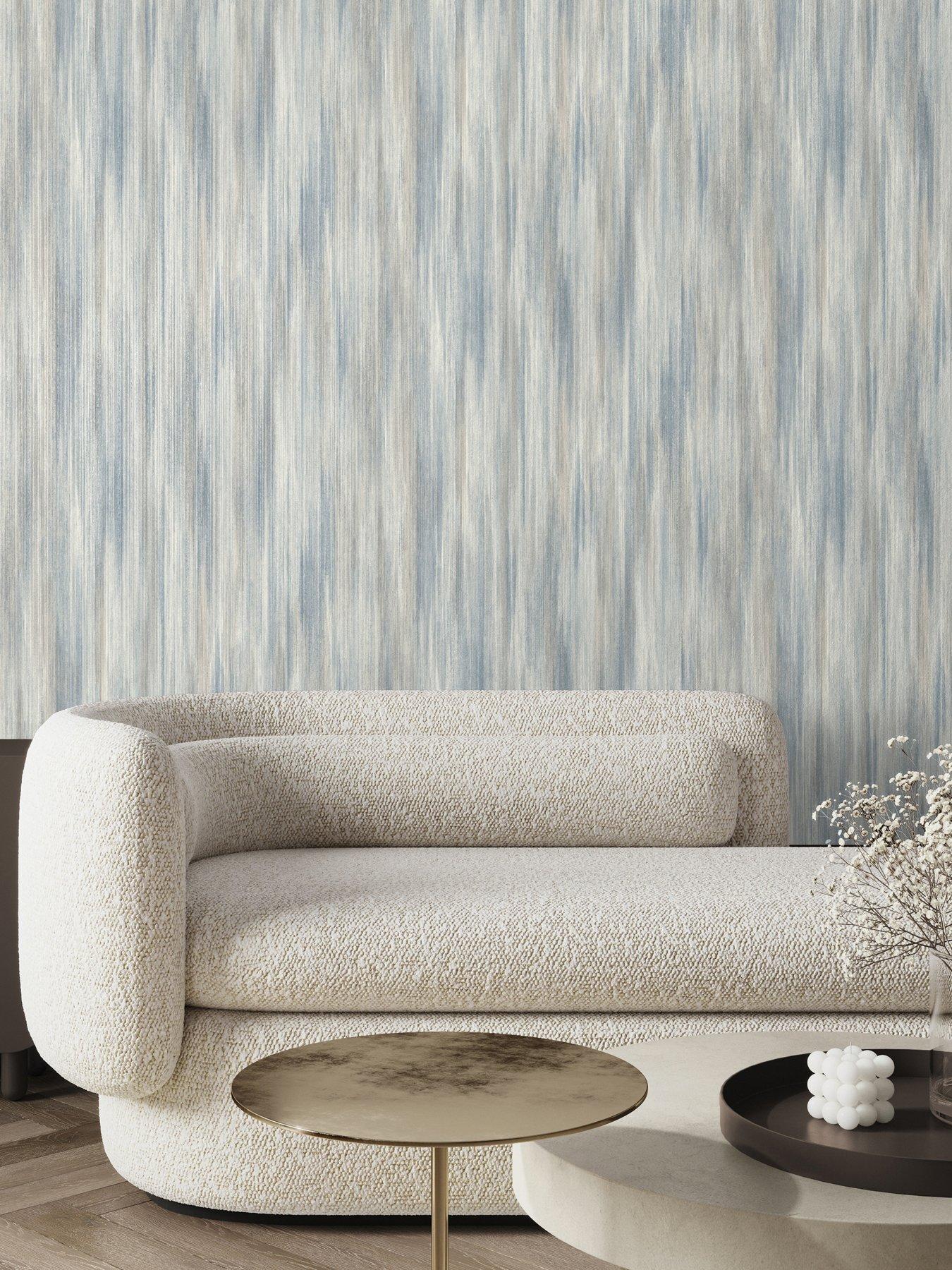 Image 1 of 3 of The Very Collection DUNE Plain -Blue Shadow Wallpaper