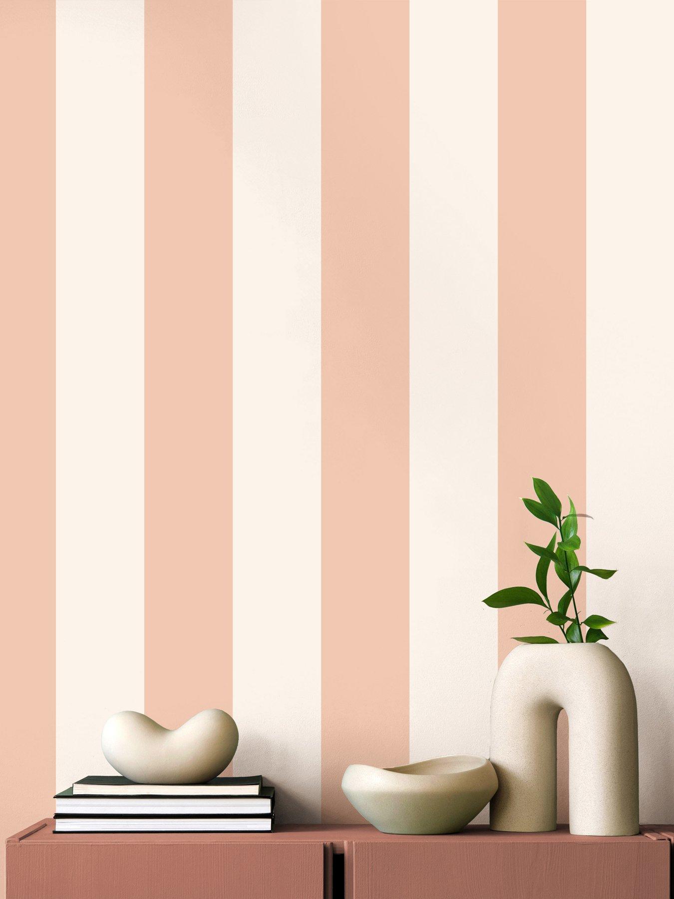 front image of the-very-collection-stripe-coral-wallpaper