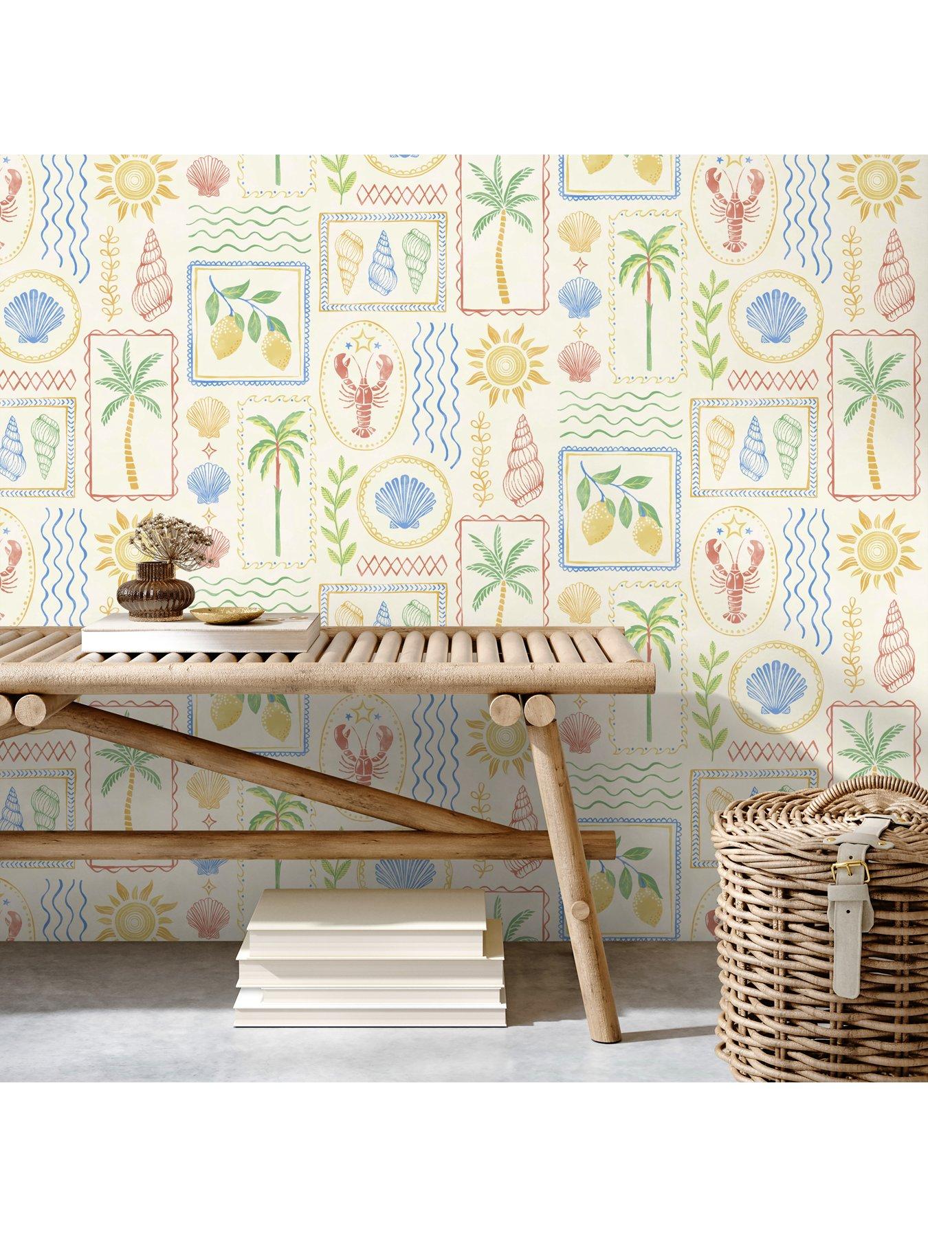  image of the-very-collection-seaside-patchwork-multi-wallpaper