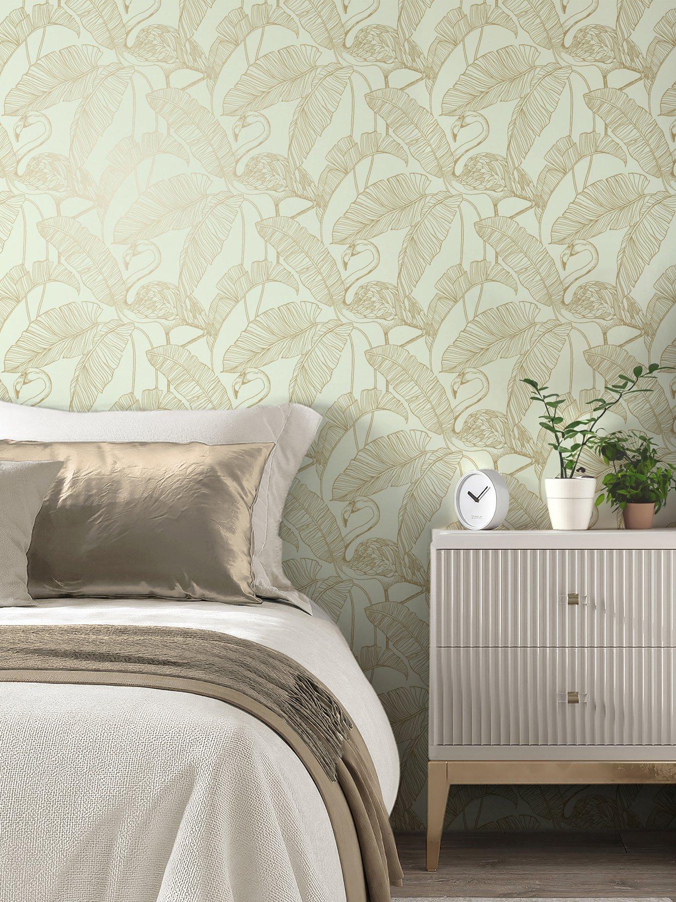 The Very Collection Flamingo- Mint Wallpaper