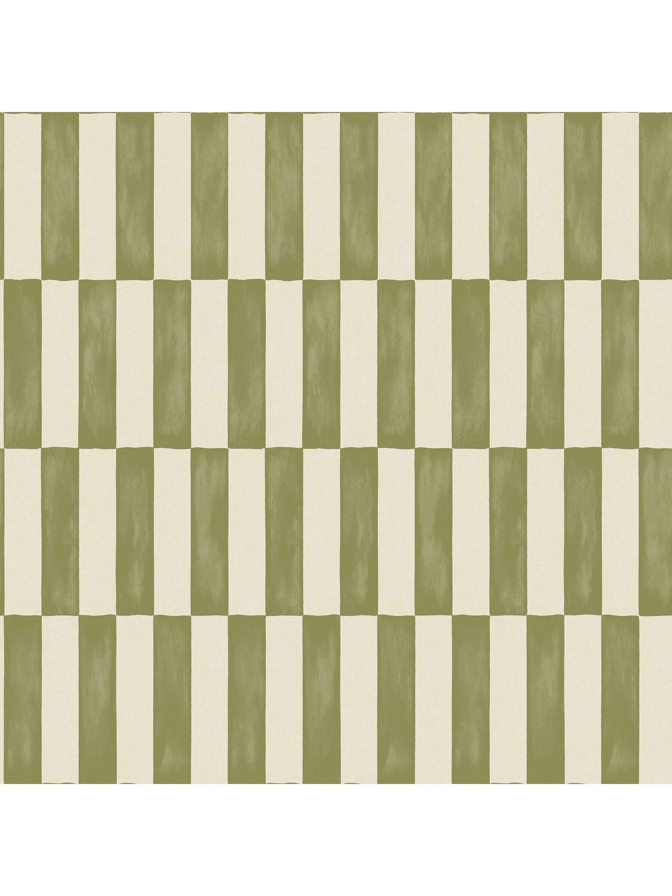  image of the-very-collection-rectangle-checker--olive-wallpaper