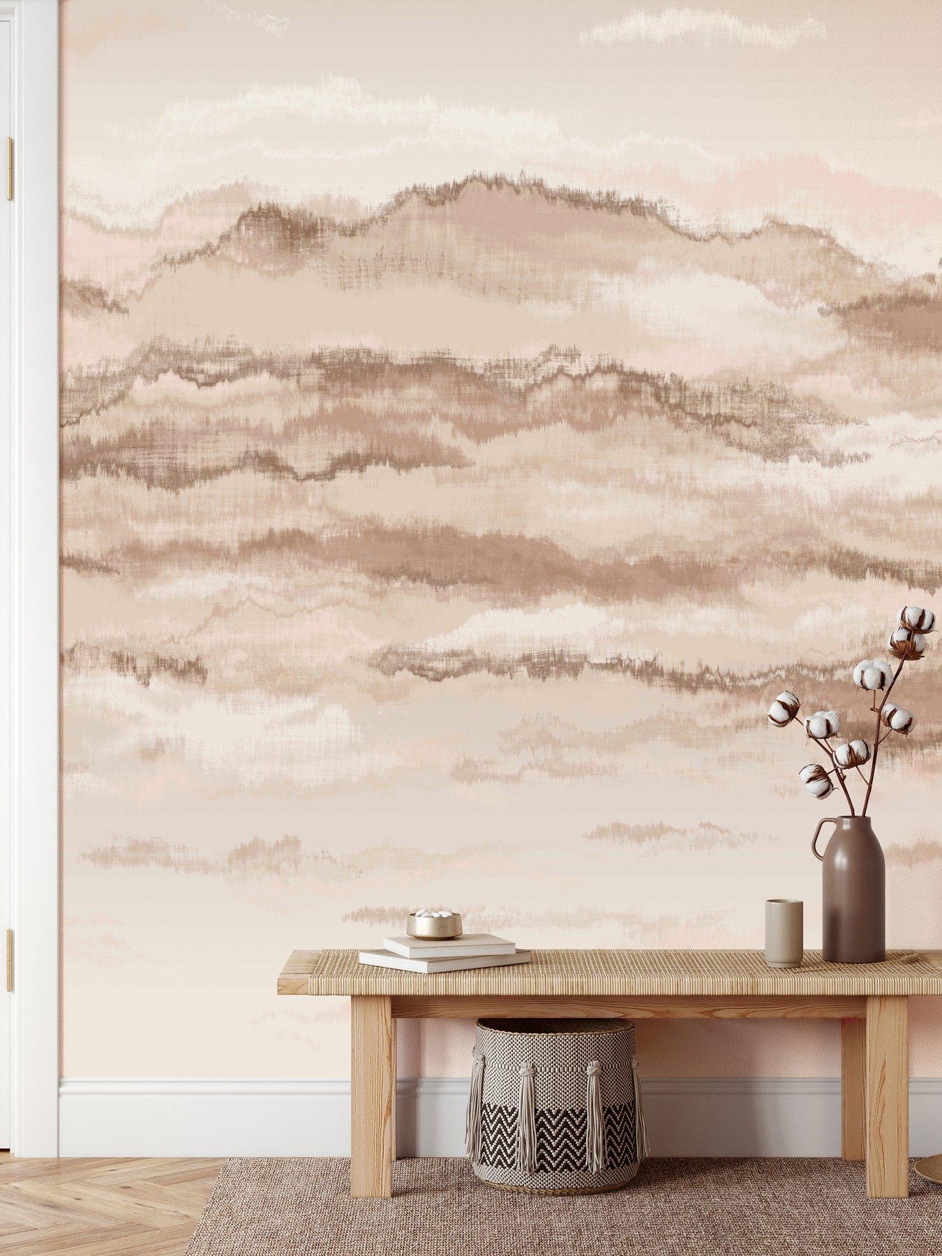 Image 1 of 4 of The Very Collection Abstract Landscape Mural- Natural