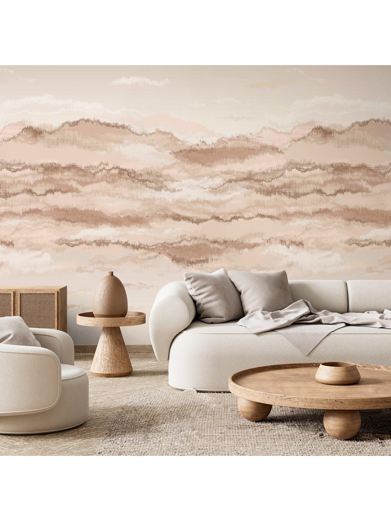 Image 2 of 4 of The Very Collection Abstract Landscape Mural- Natural