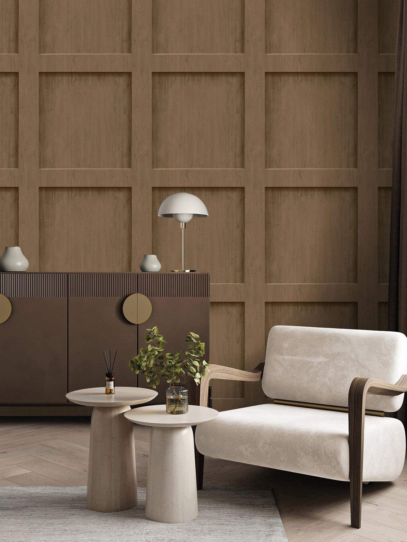 front image of the-very-collection-wood-panel-walnut