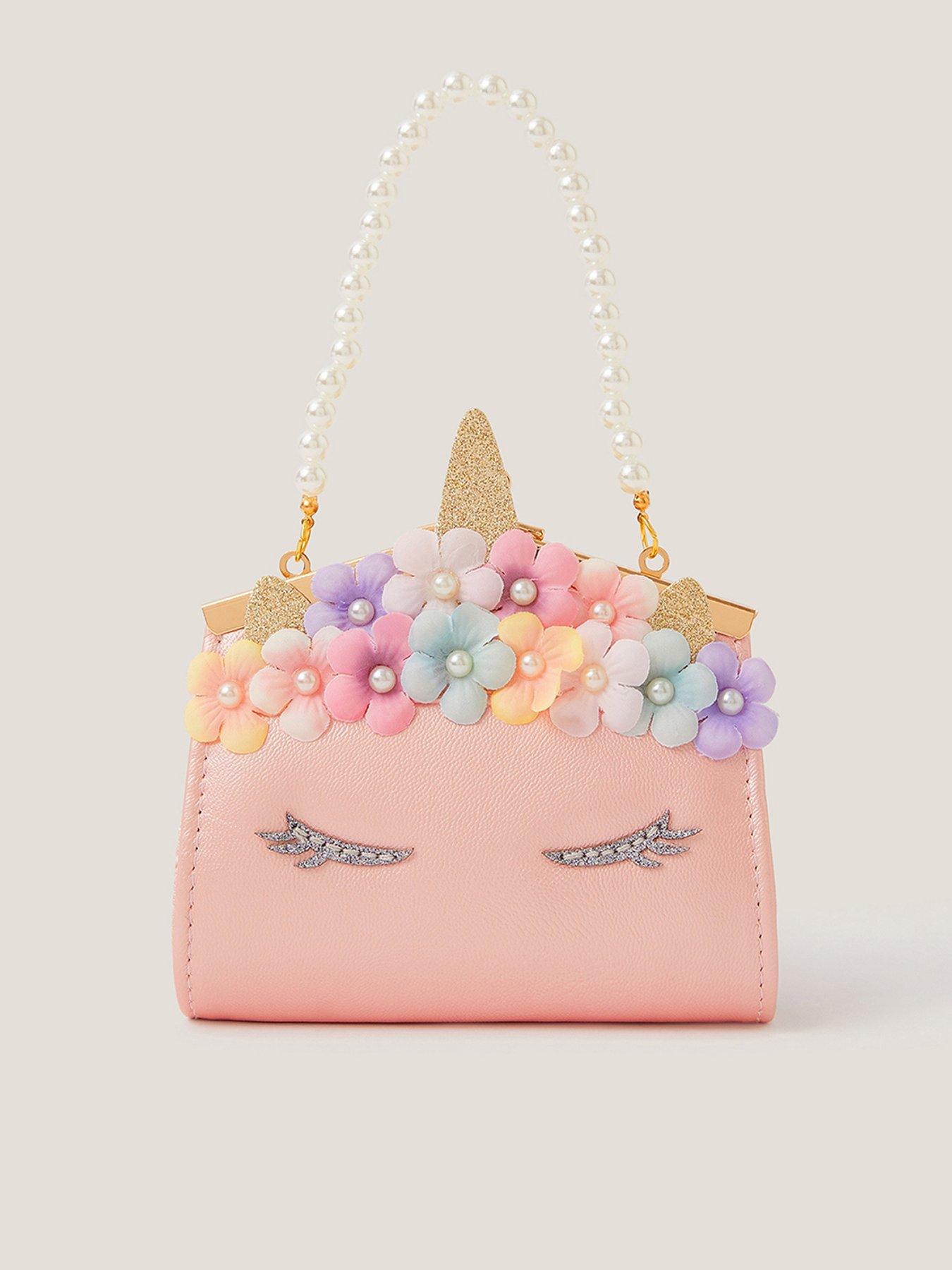 Image 1 of 4 of Monsoon Girls Flower Unicorn Frame Bag - Multi