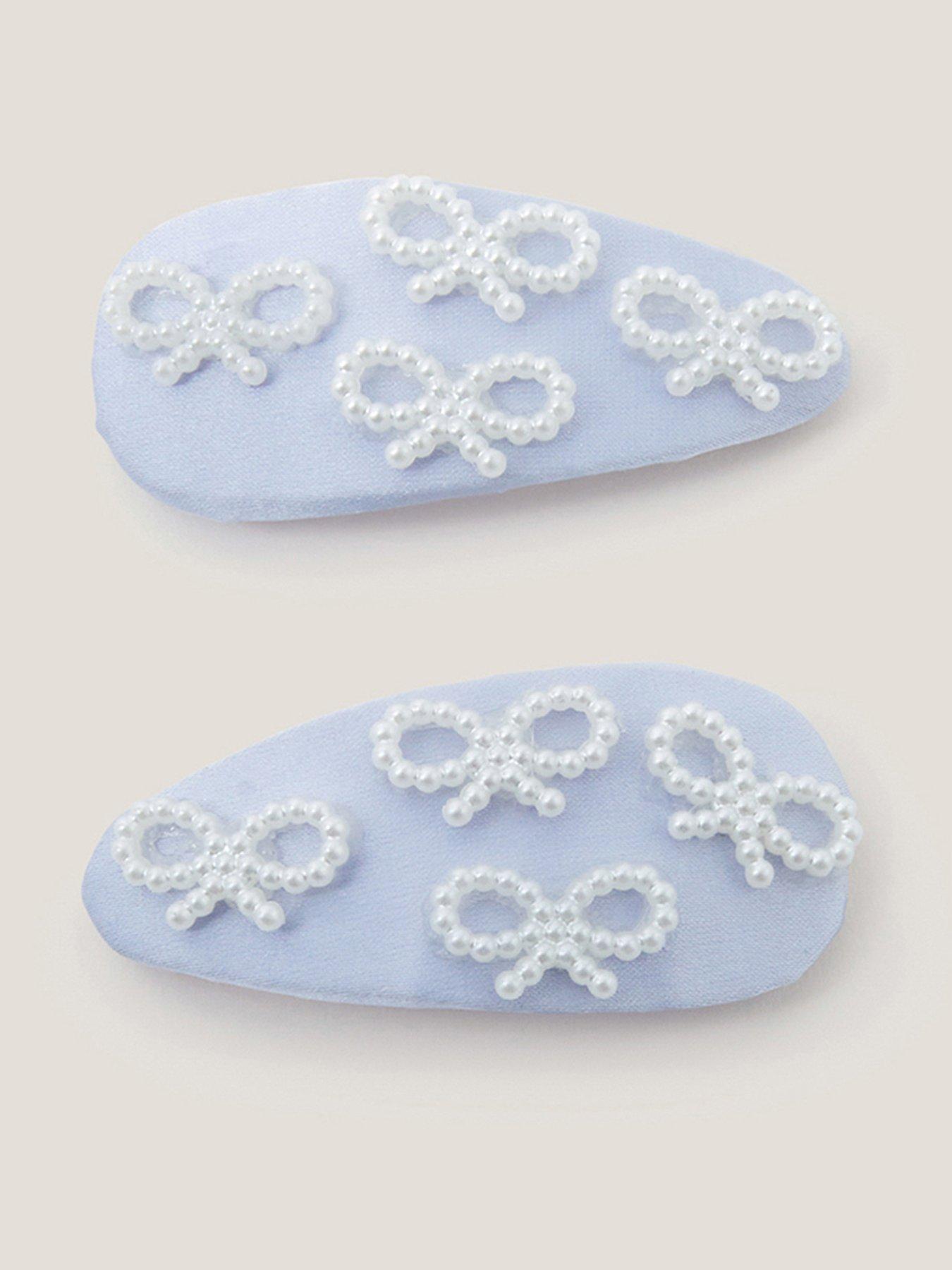 Monsoon Girls 2 Pack Pretty Bow Clickclacks - Light Blue