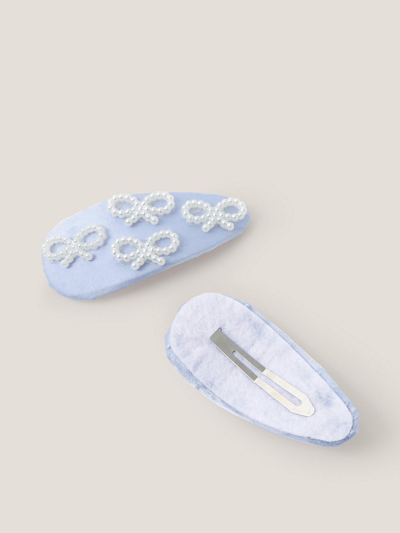 Image 2 of 2 of Monsoon Girls 2 Pack Pretty Bow Clickclacks - Light Blue