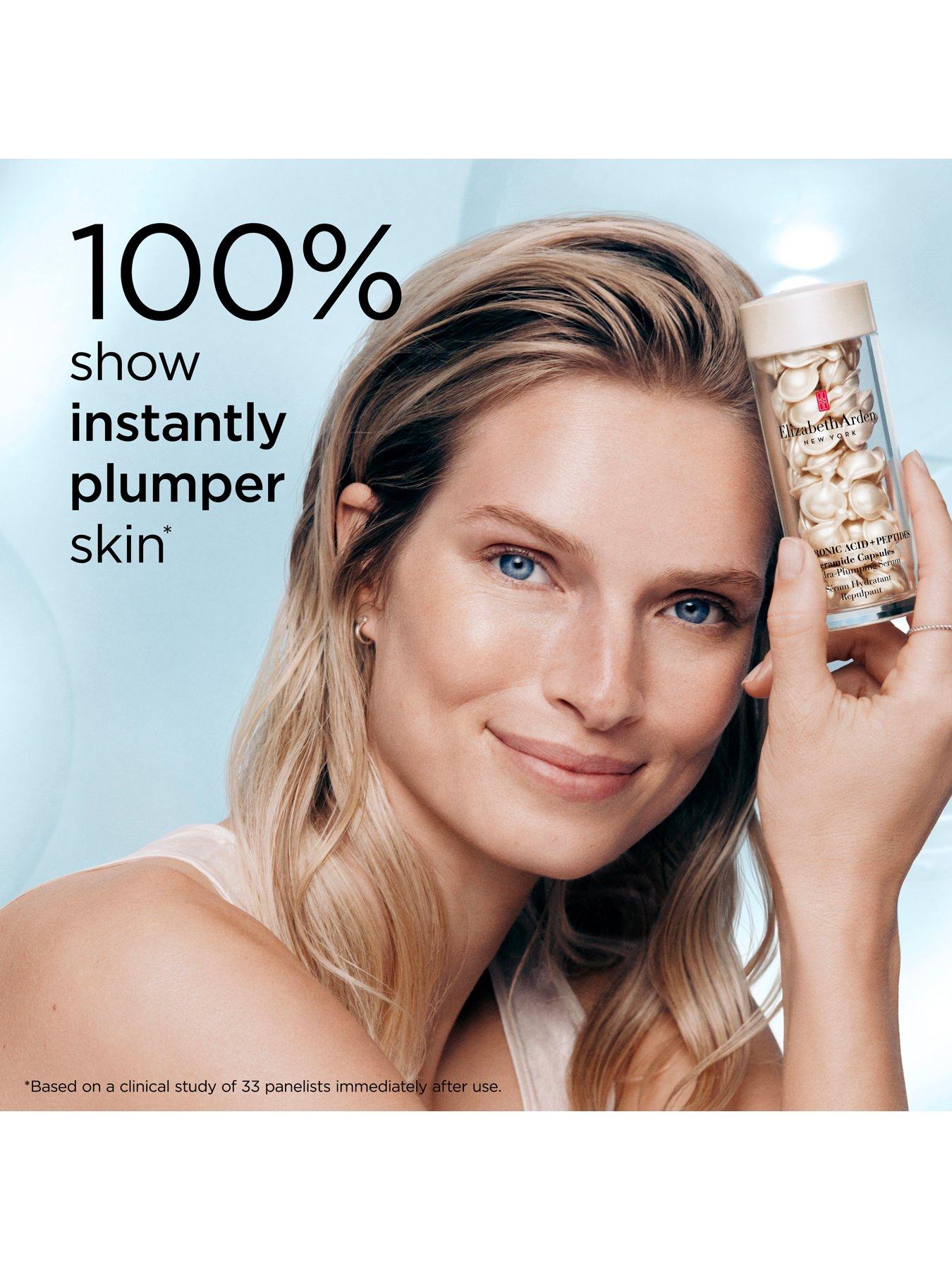 Image 3 of 8 of Elizabeth Arden Hyaluronic Acid + Peptides Ceramide Capsules Hydra-Plumping Serum, 60-Piece