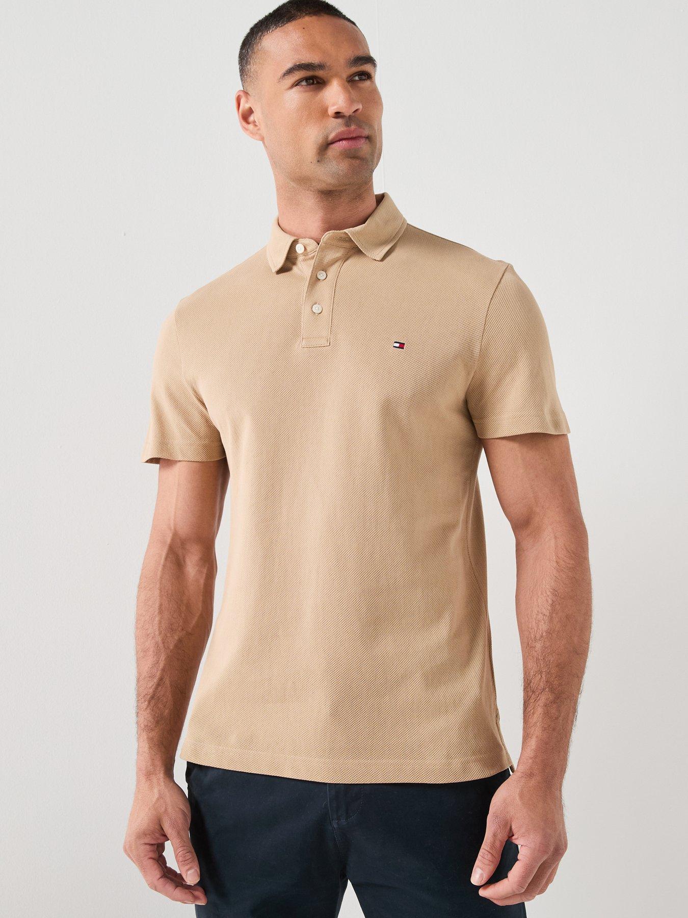 Tommy Hilfiger Mesh Regular Polo Shirt - Beige