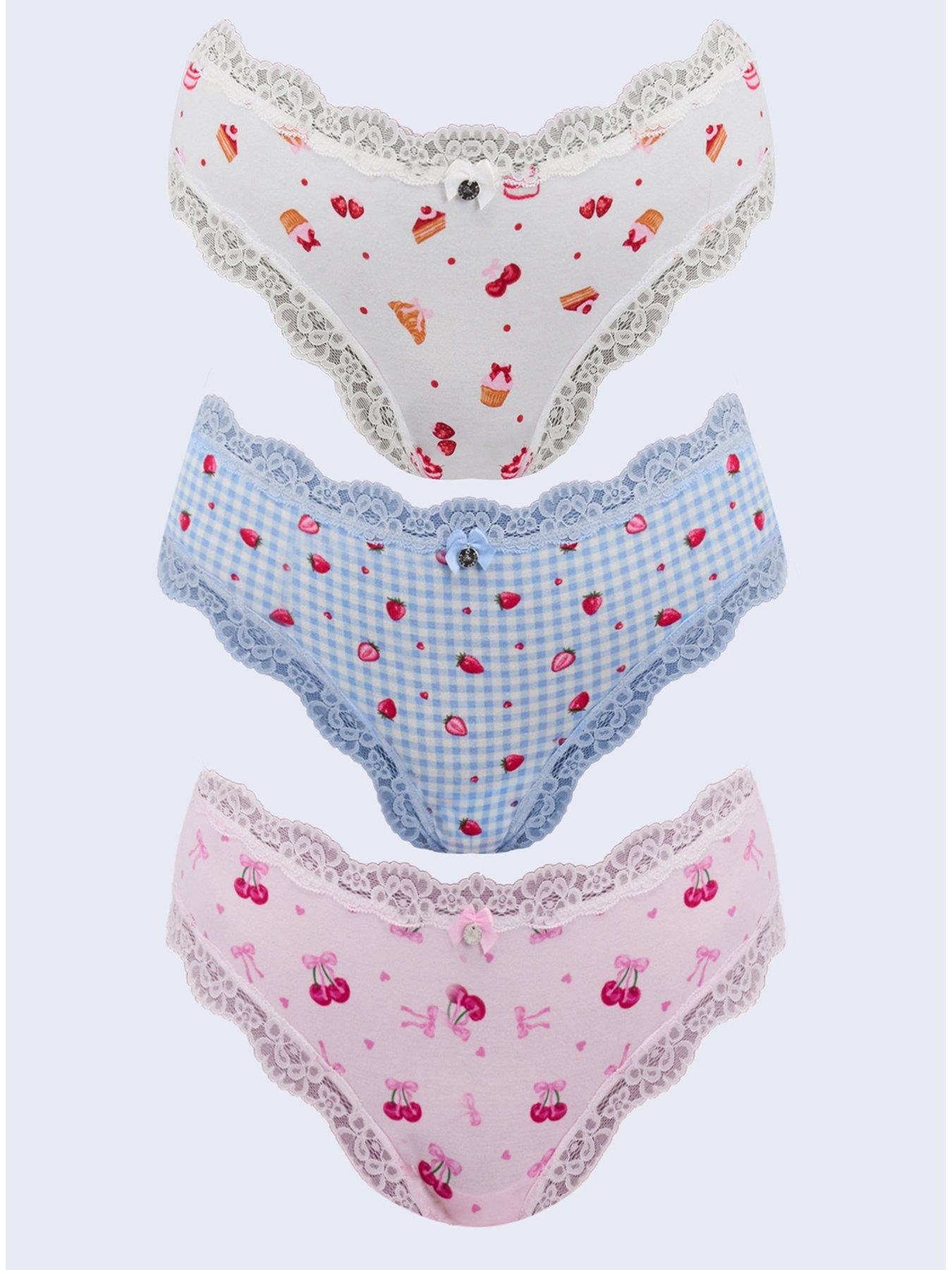 Boux Avenue Tatiana Print Brazilian 3 Pk - Multicoloured
