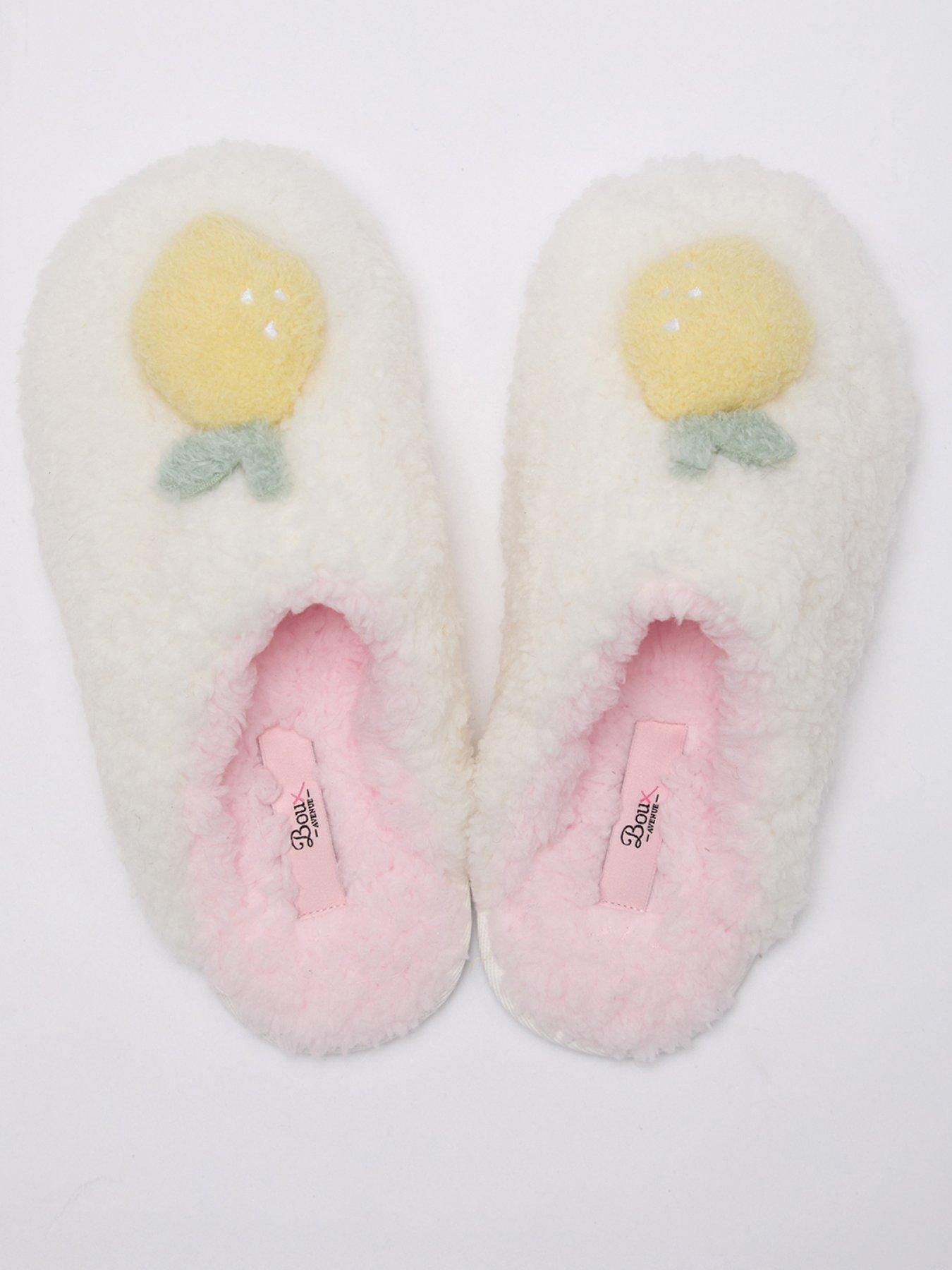 Boux Avenue Boux Avenue Lemon Mule Slippers - Ivory Mix