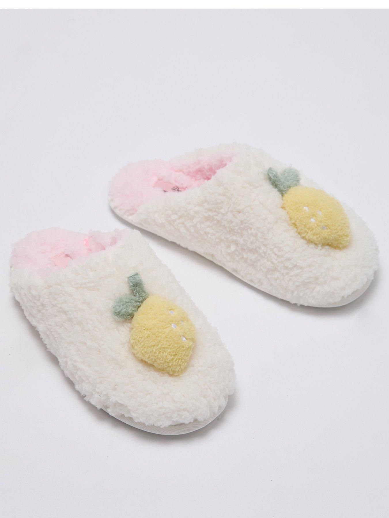 Image 2 of 5 of Boux Avenue Lemon Mule Slippers - Ivory Mix