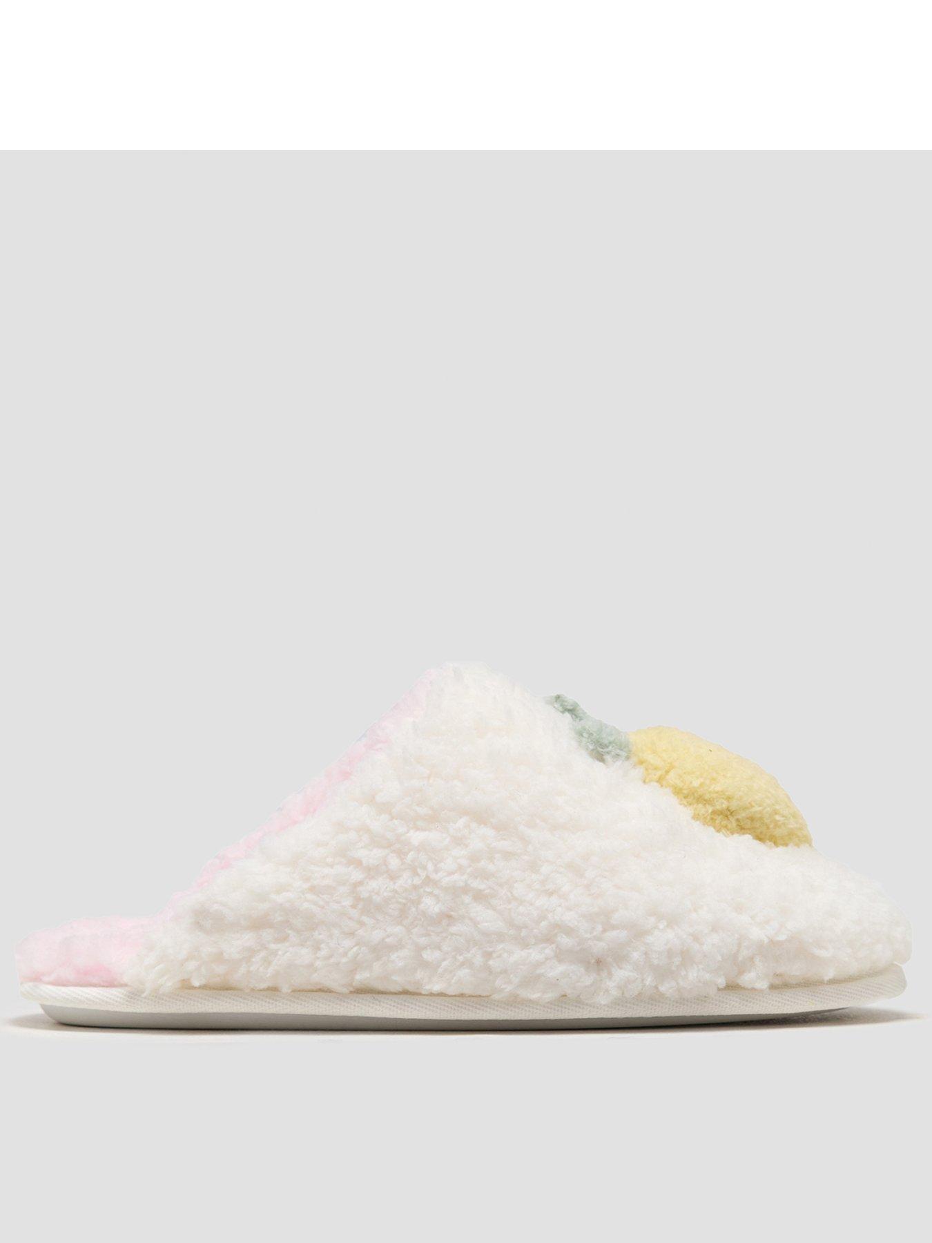 Image 3 of 5 of Boux Avenue Lemon Mule Slippers - Ivory Mix