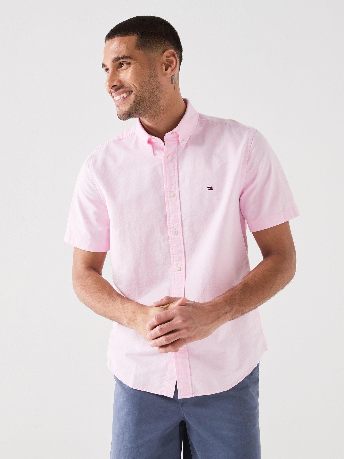 Tommy Hilfiger Heritage Short Sleeve Oxford Shirt - Pink