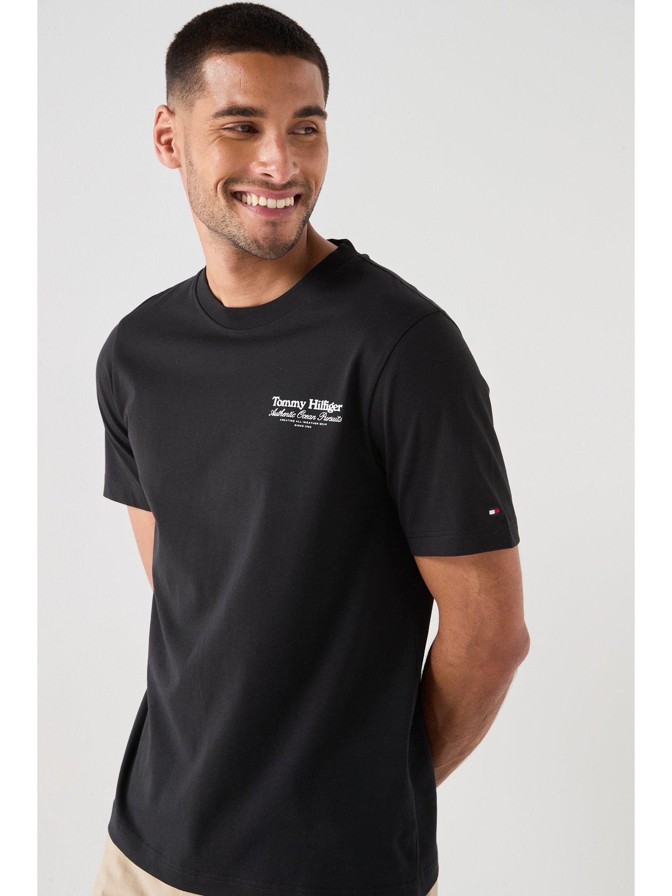 Tommy Hilfiger Tommy Hilfiger Nautical Back Graphic T-shirt - Black