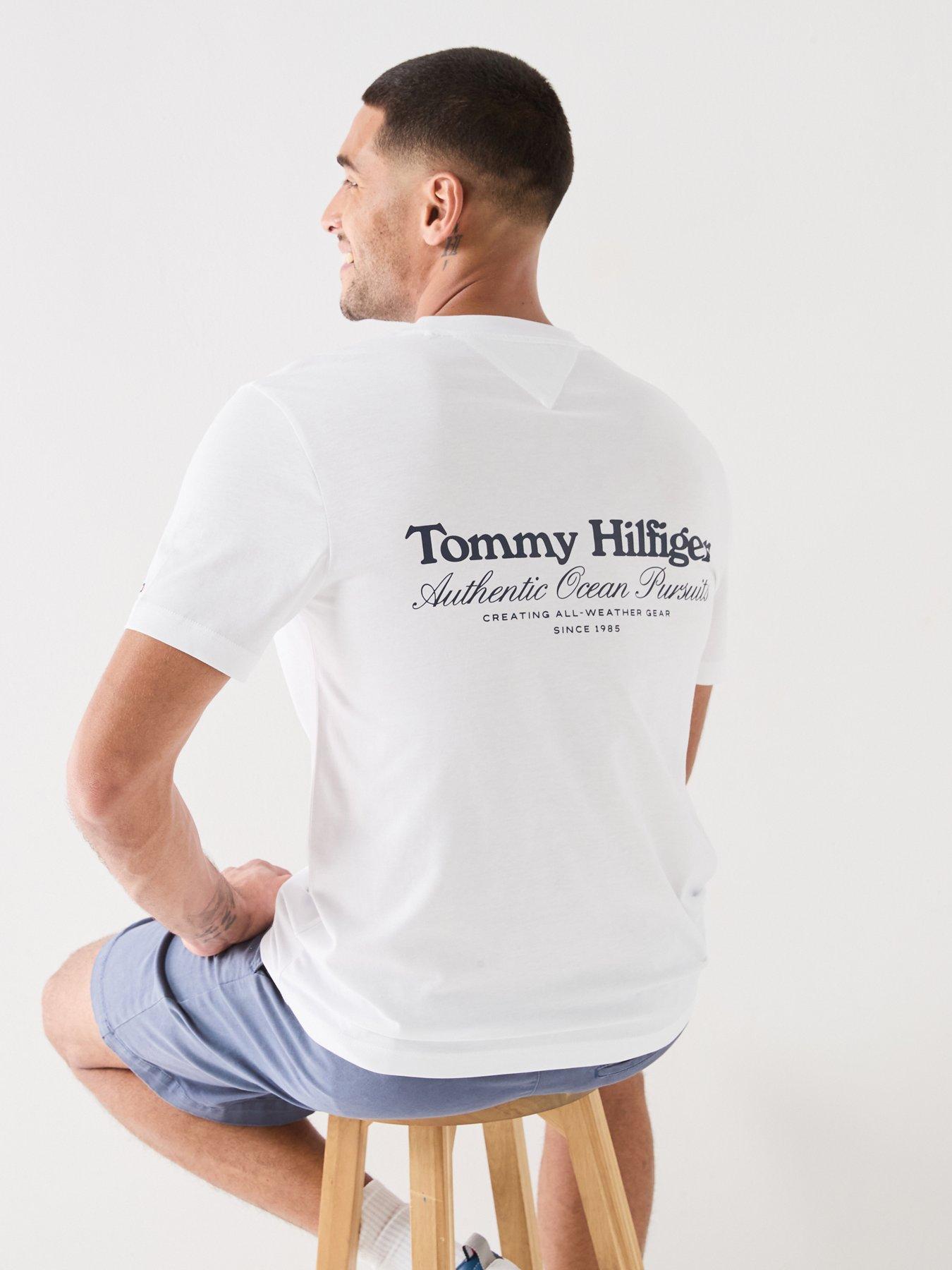 Tommy Hilfiger Nautical Back Graphic T-Shirt - White