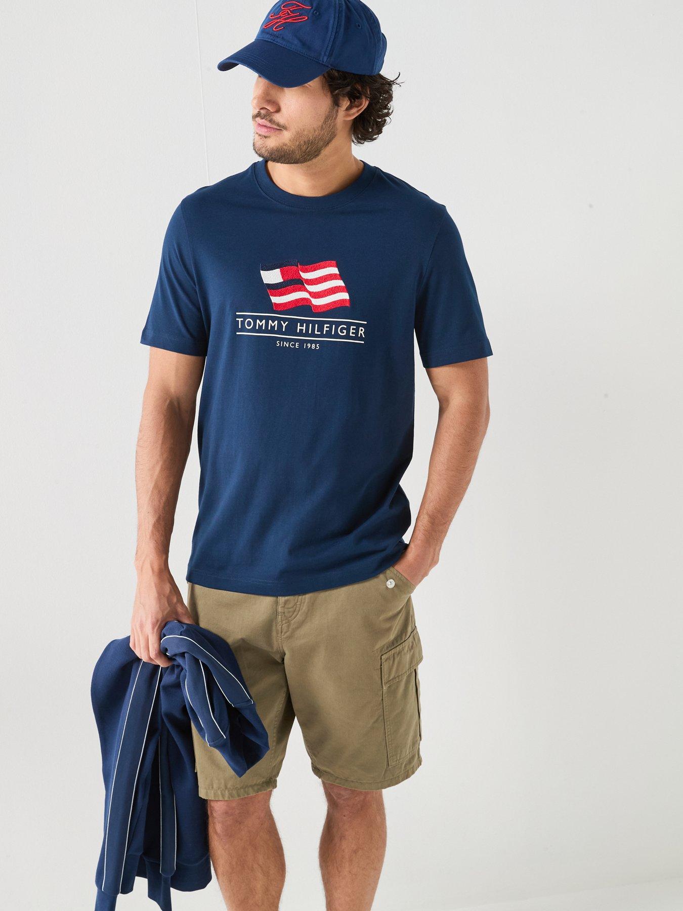 Tommy Hilfiger Americana Flag Graphic T-Shirt - Navy