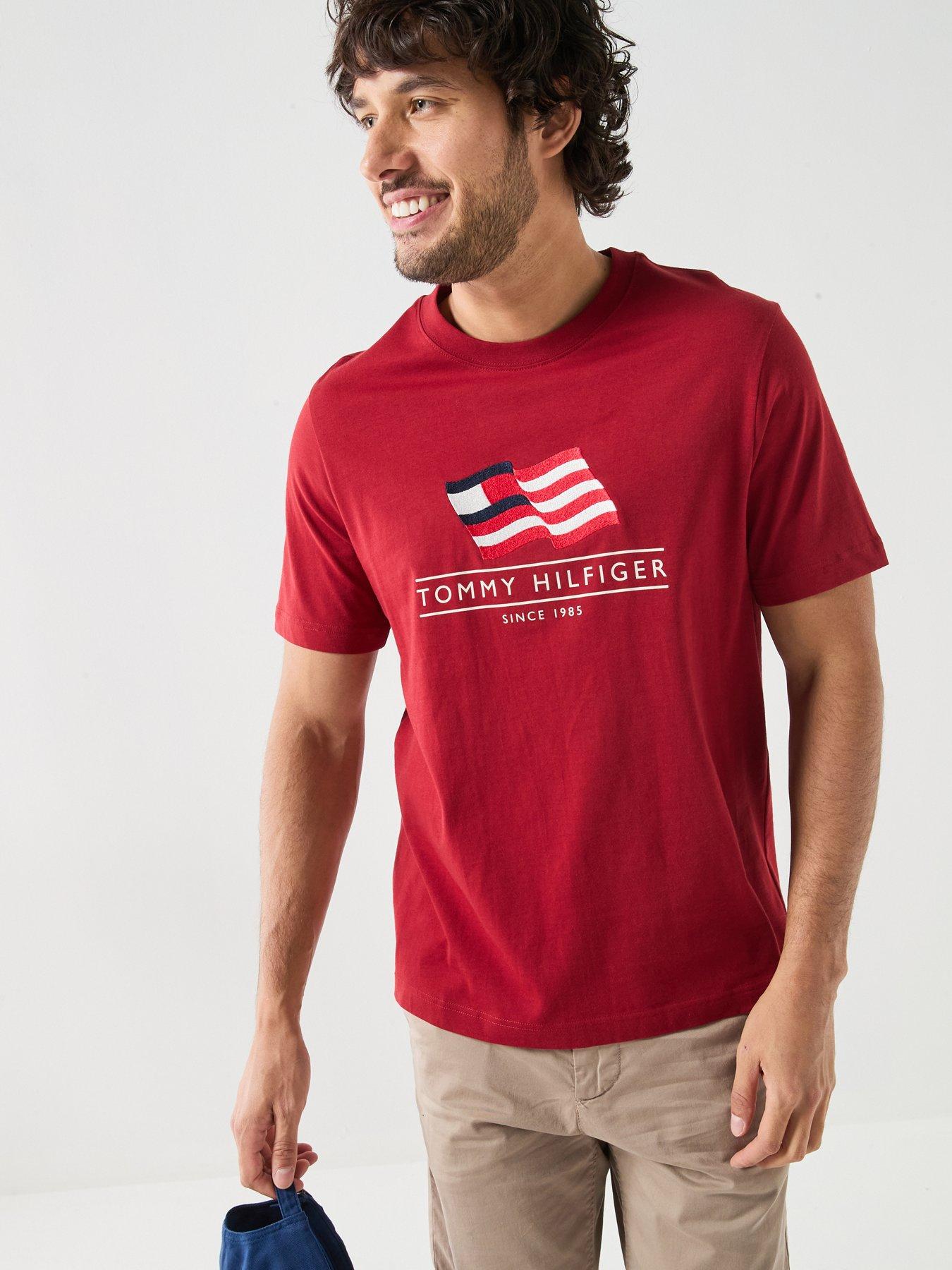 Tommy Hilfiger Americana Flag Graphic T-Shirt - Red