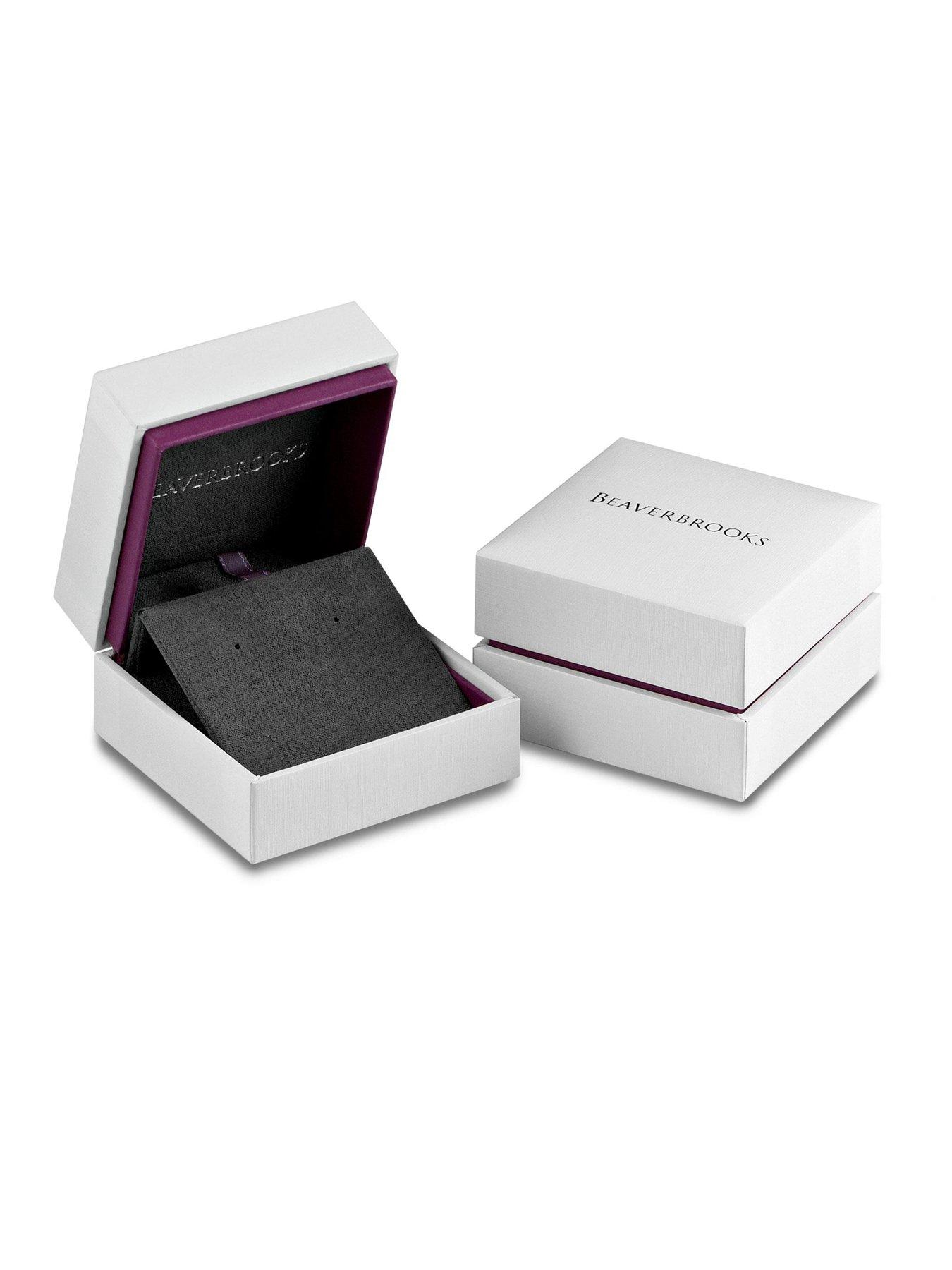  image of beaverbrooks-yellow-gold-plated-cubic-zirconia-celestial-moon-and-star-stud-earrings