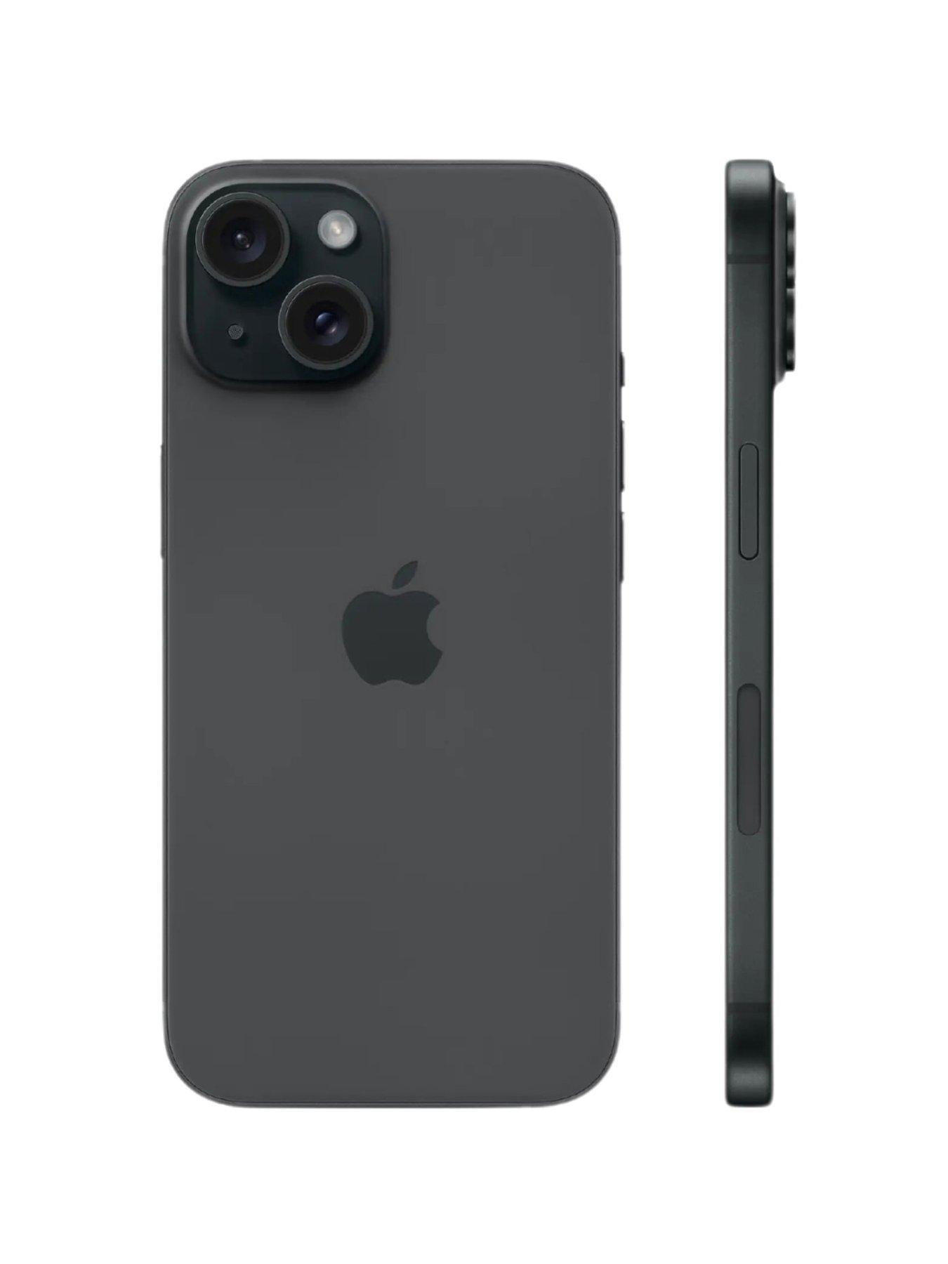stillFront image of refurbished-apple-iphone-15-128gb-black-pristine-condition