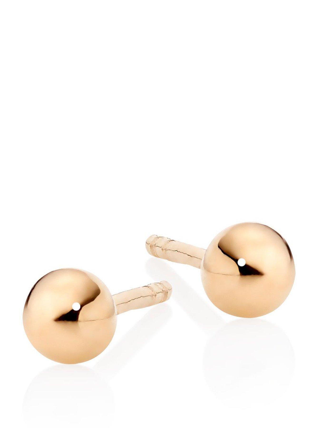 Beaverbrooks Beaverbrooks 9ct Gold Ball Earrings