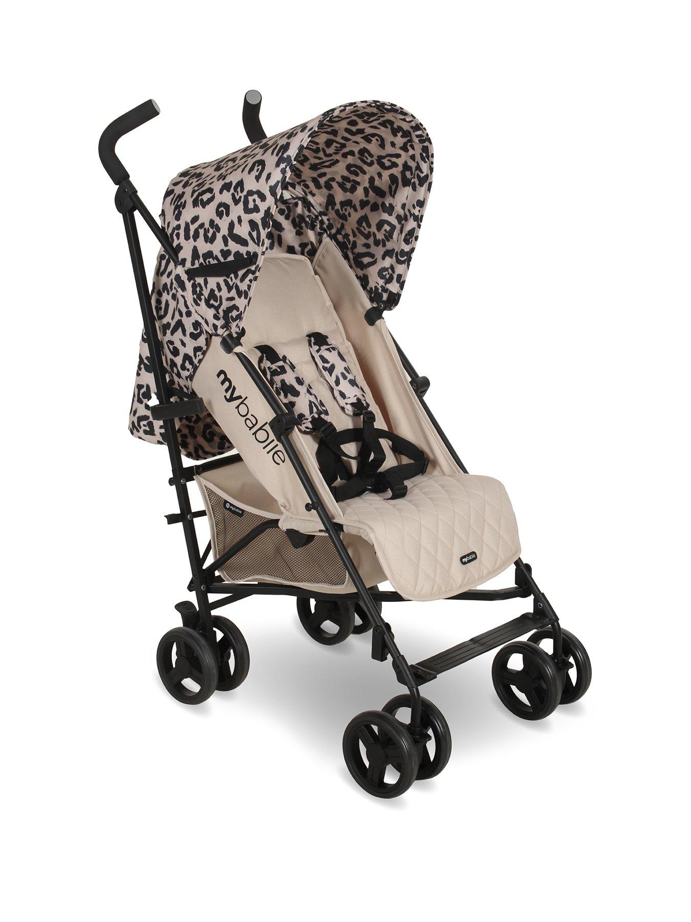 Image 1 of 8 of My Babiie MB01 Lightweight Stroller - Fawn Leopard