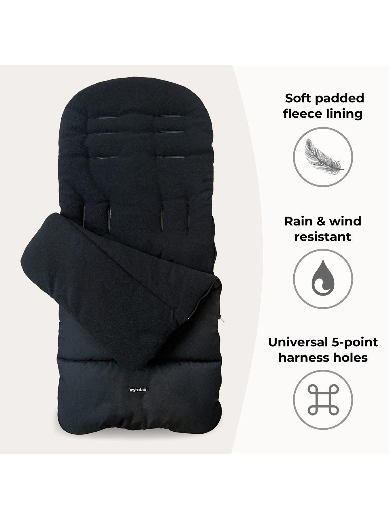  image of my-babiie-universal-footmuff-black