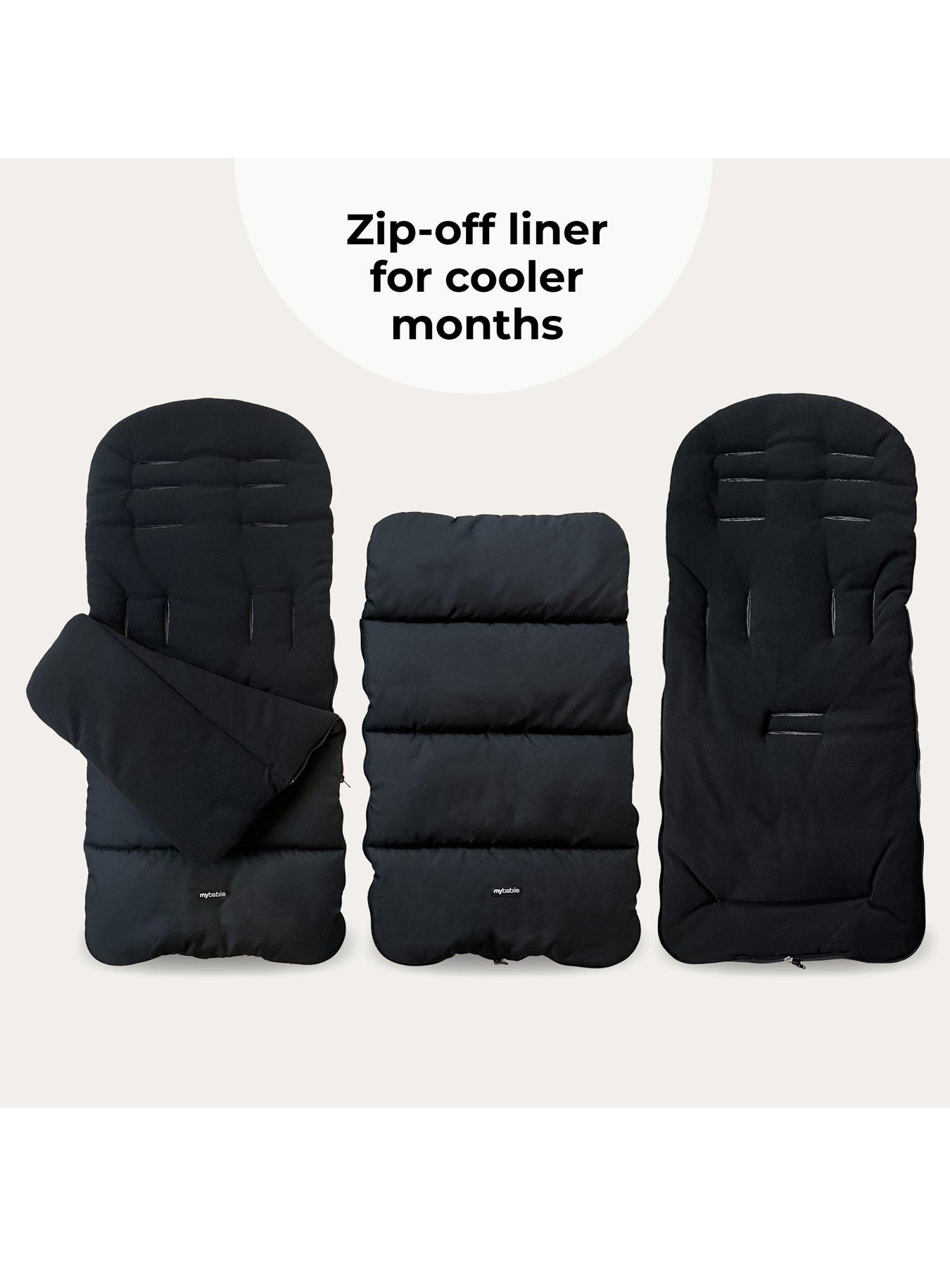  image of my-babiie-universal-footmuff-black