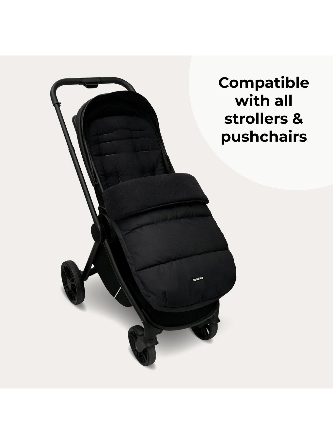  image of my-babiie-universal-footmuff-black