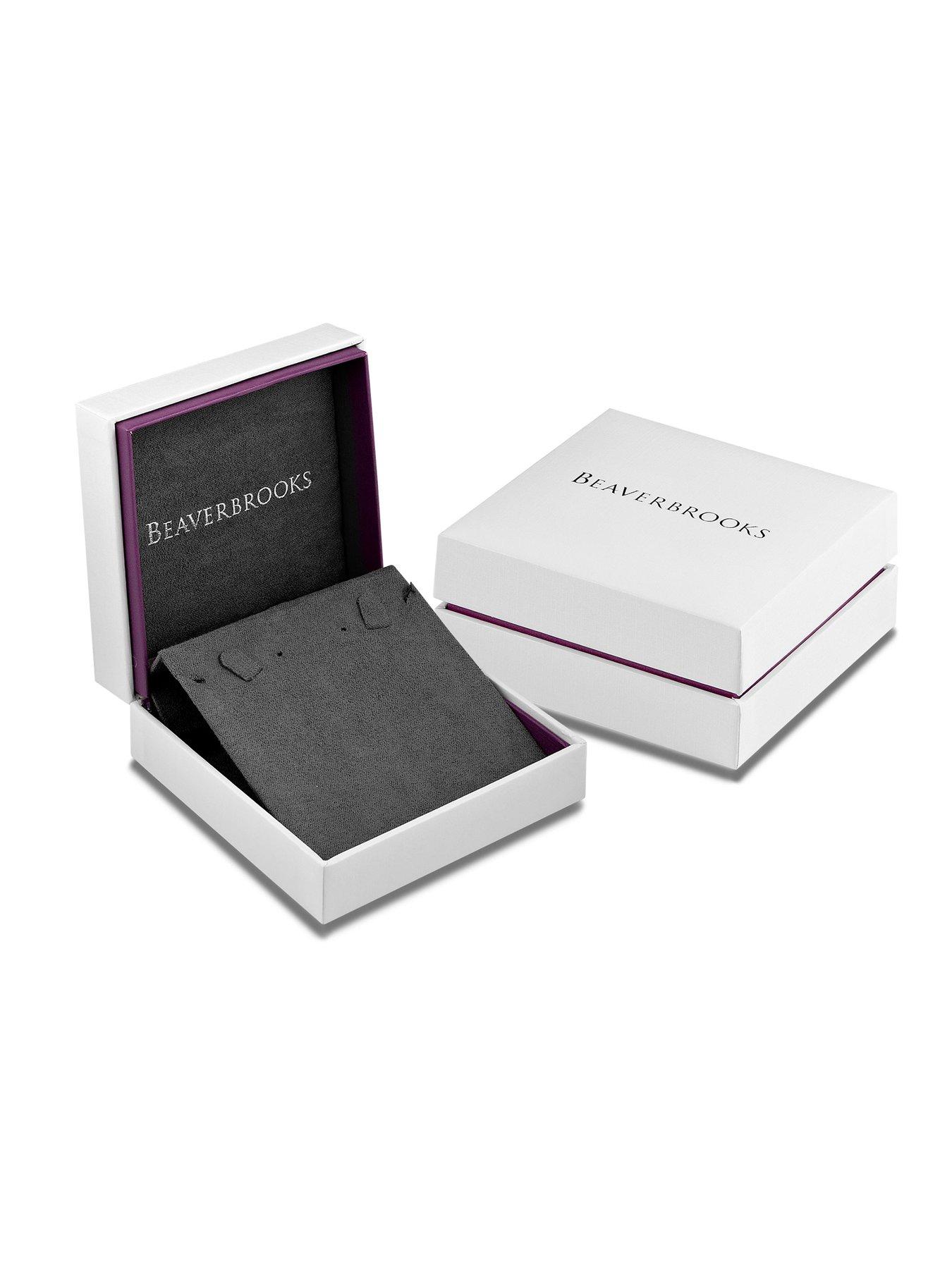 image of beaverbrooks-silver-cubic-zirconia-solitaire-pendant