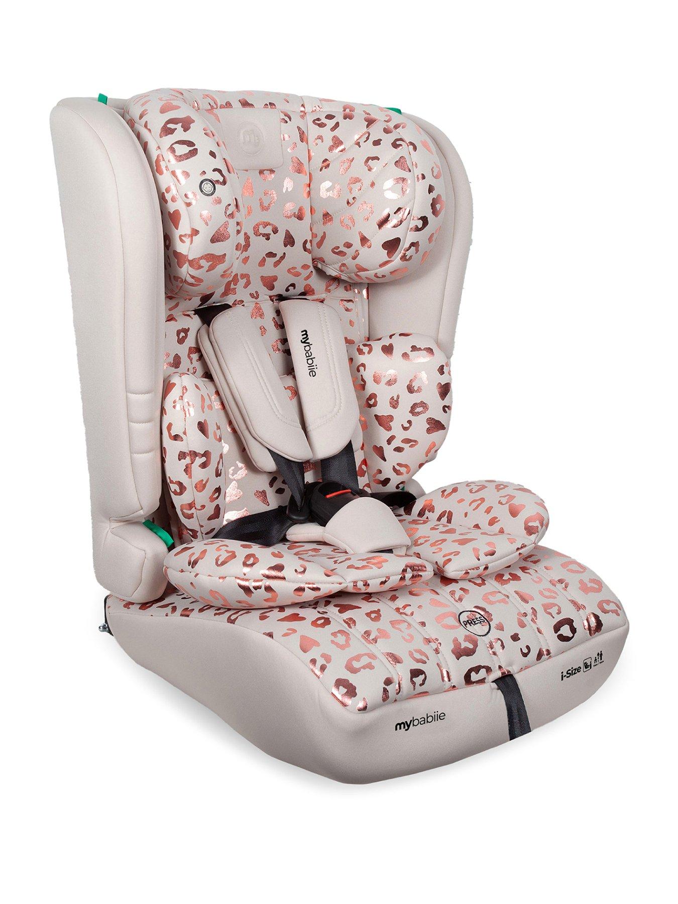 My Babiie MBCS50 Toddler to Booster R129 Car Seat - Pink Leopard