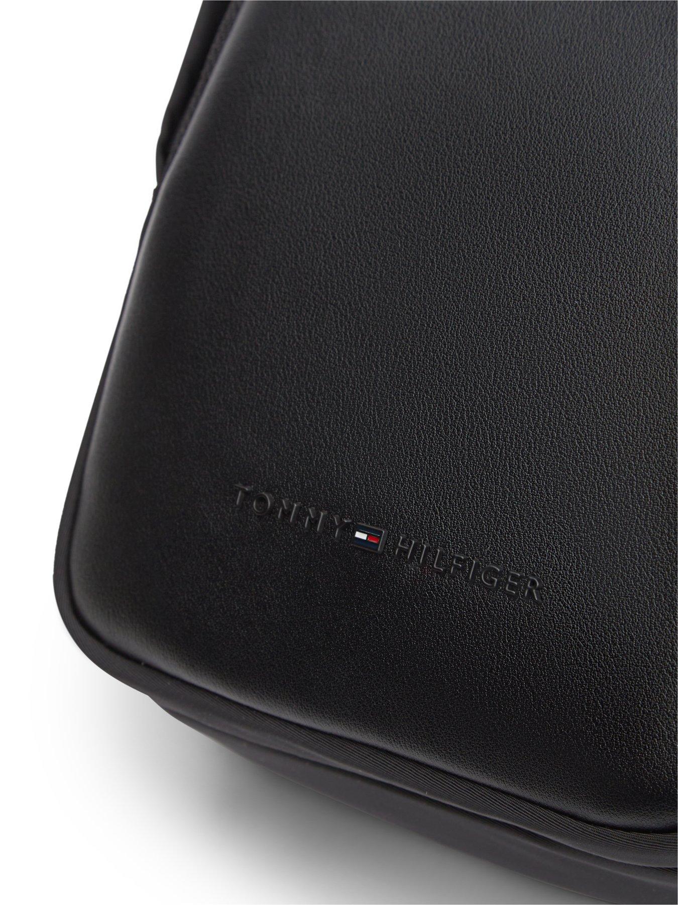 Image 3 of 5 of Tommy Hilfiger Nylon Jacquard Mini Reporter Bag - Black