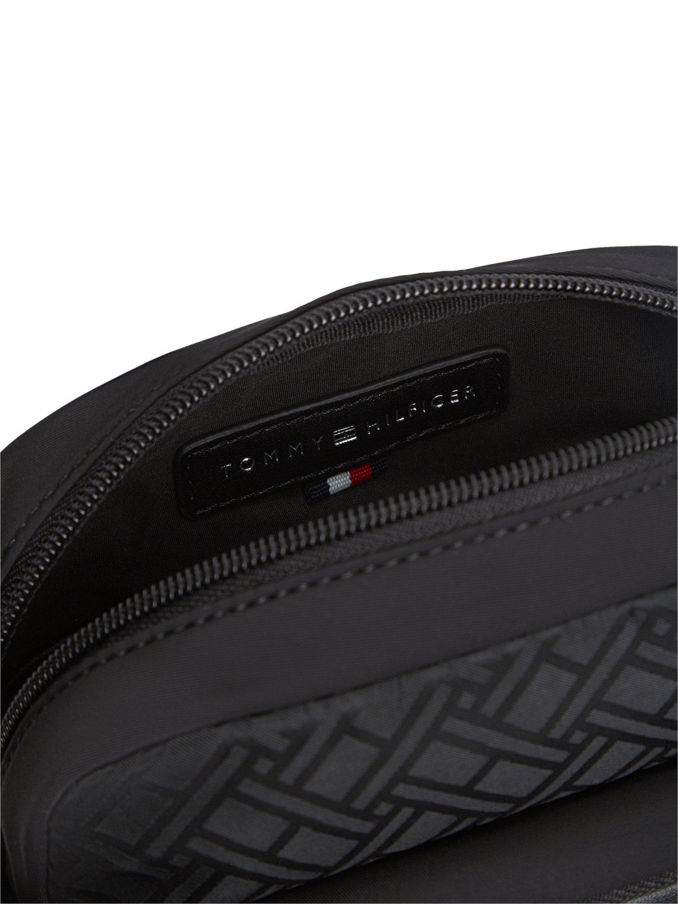 Image 5 of 5 of Tommy Hilfiger Nylon Jacquard Mini Reporter Bag - Black