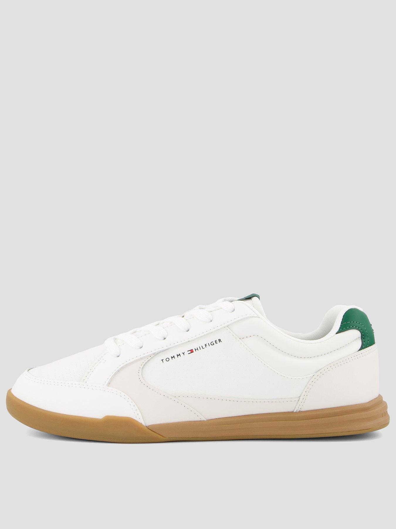 Tommy Hilfiger Lo Profile Leather Trainers - Off White