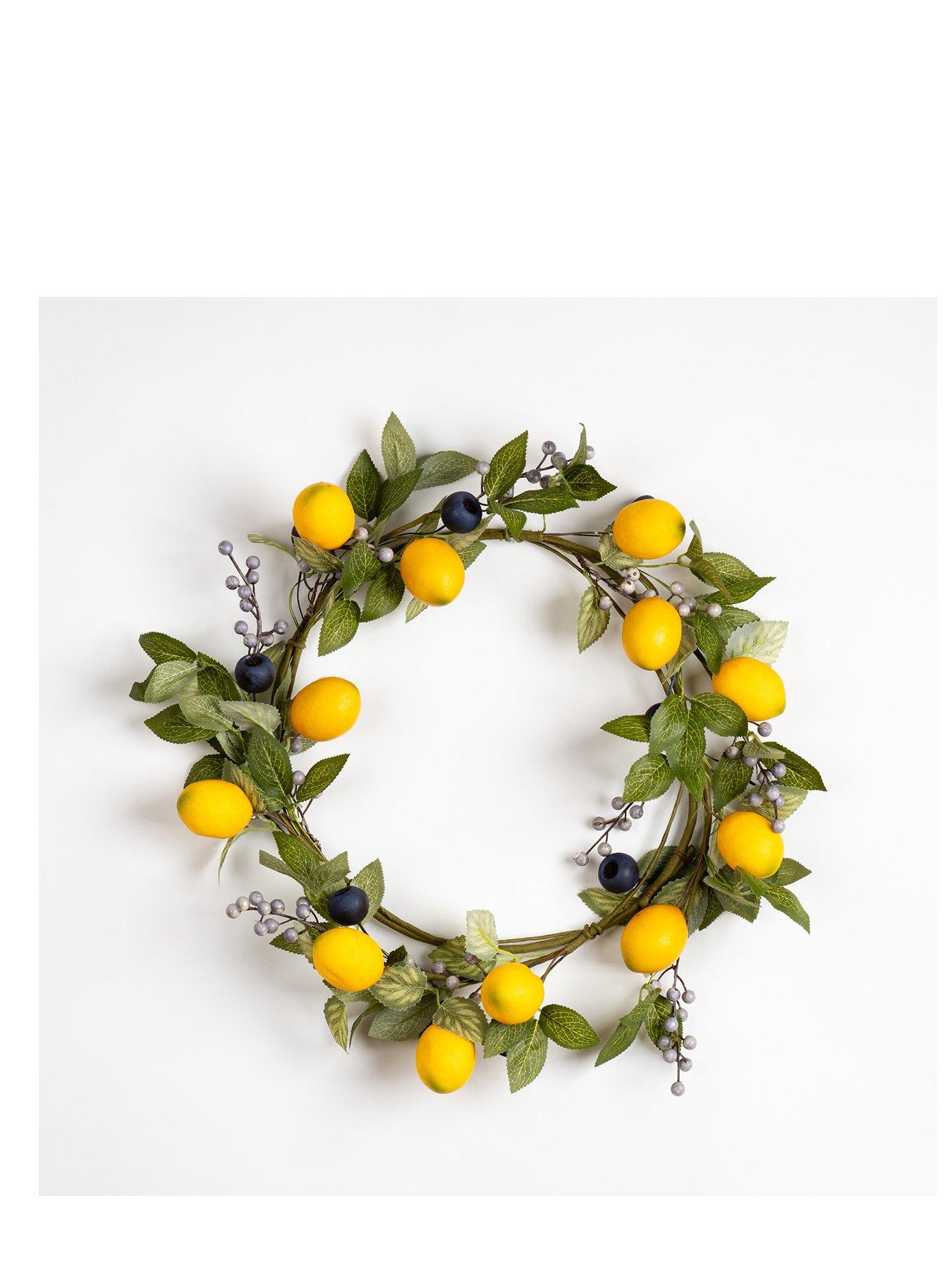Image 2 of 3 of Scottish Everlasting Lemon &amp; Berry Wreath