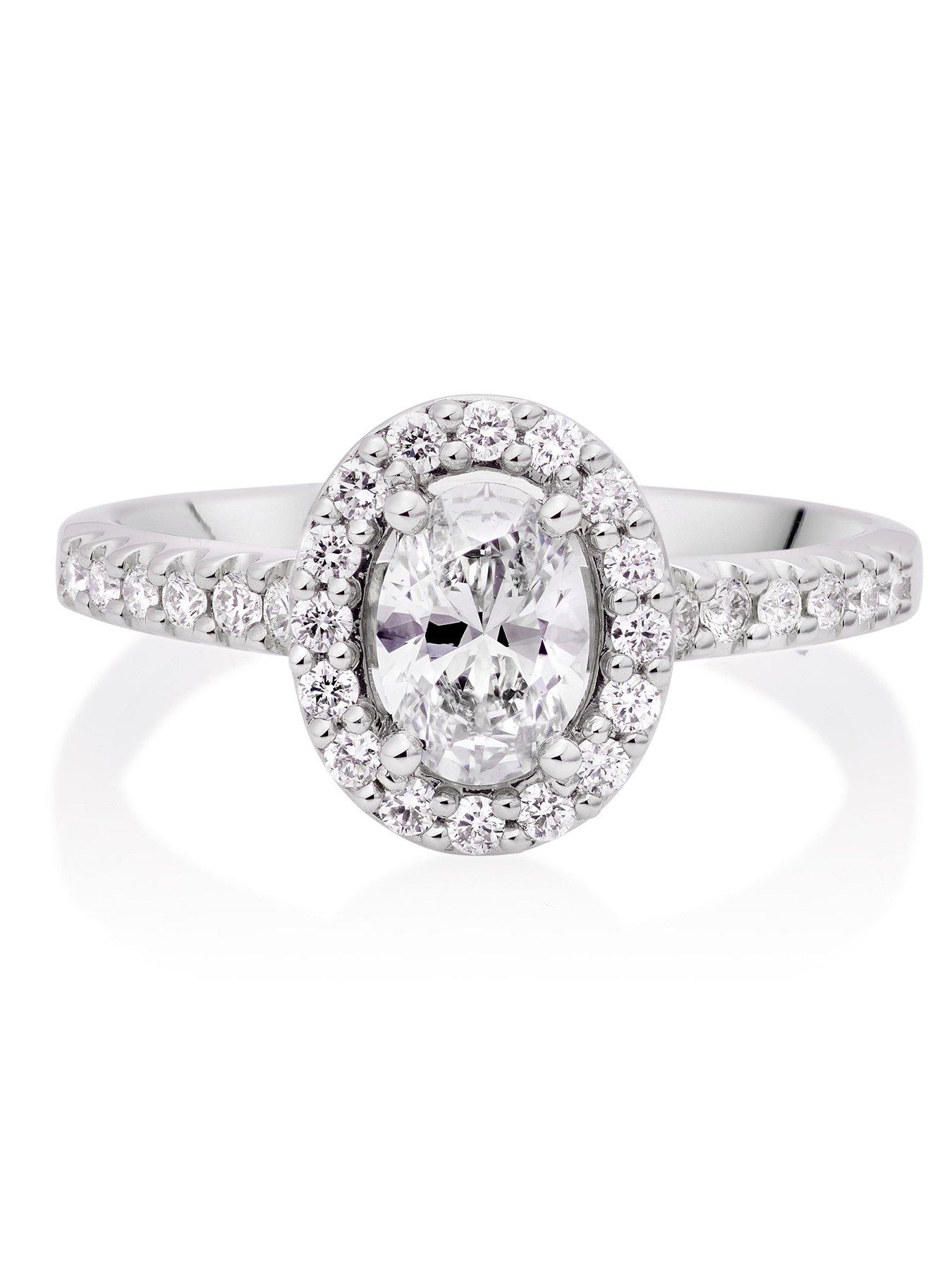 image of beaverbrooks-platinum-diamond-oval-cut-halo-ring
