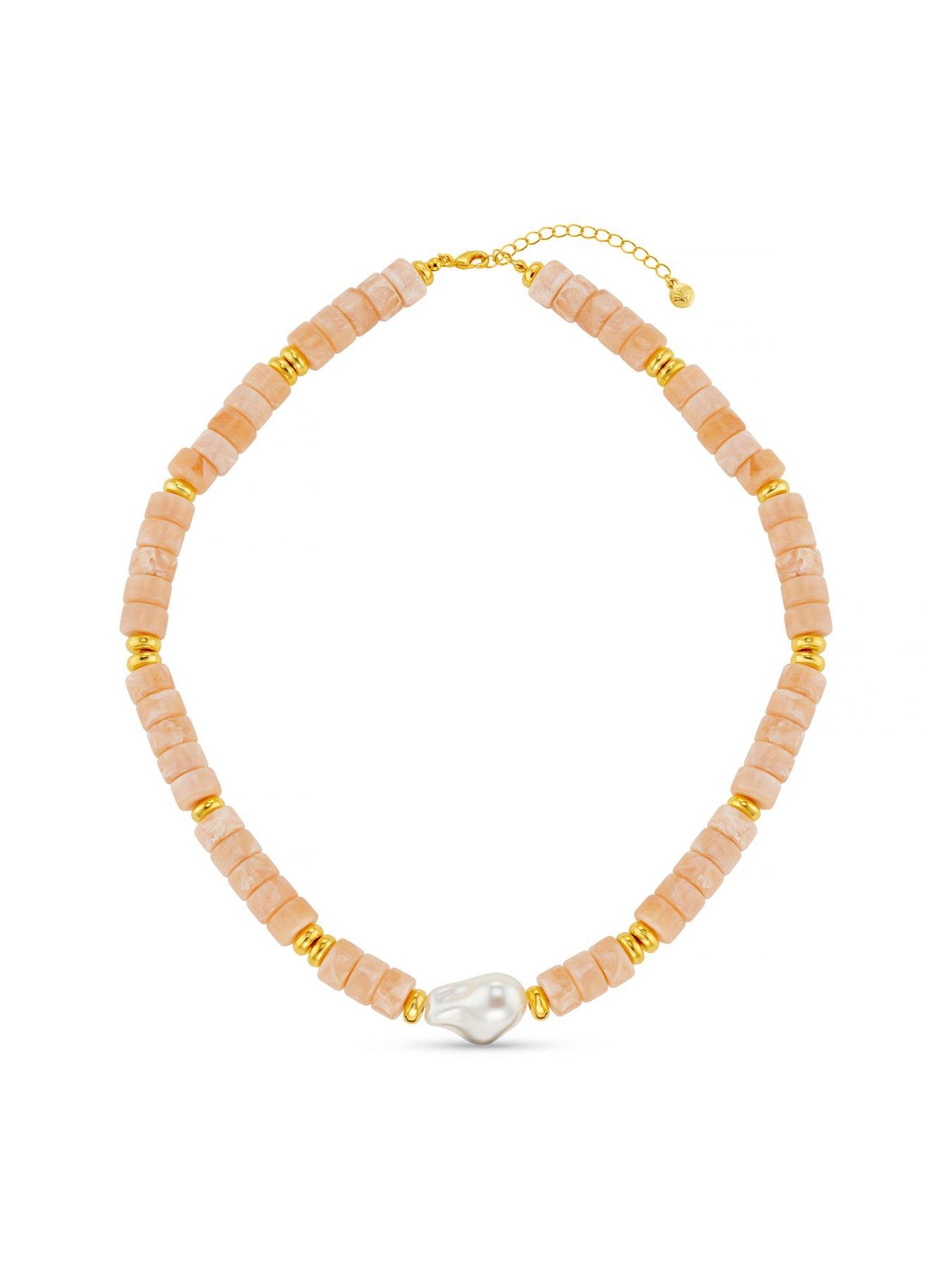 stillFront image of orelia-statement-pearl-bead-necklace