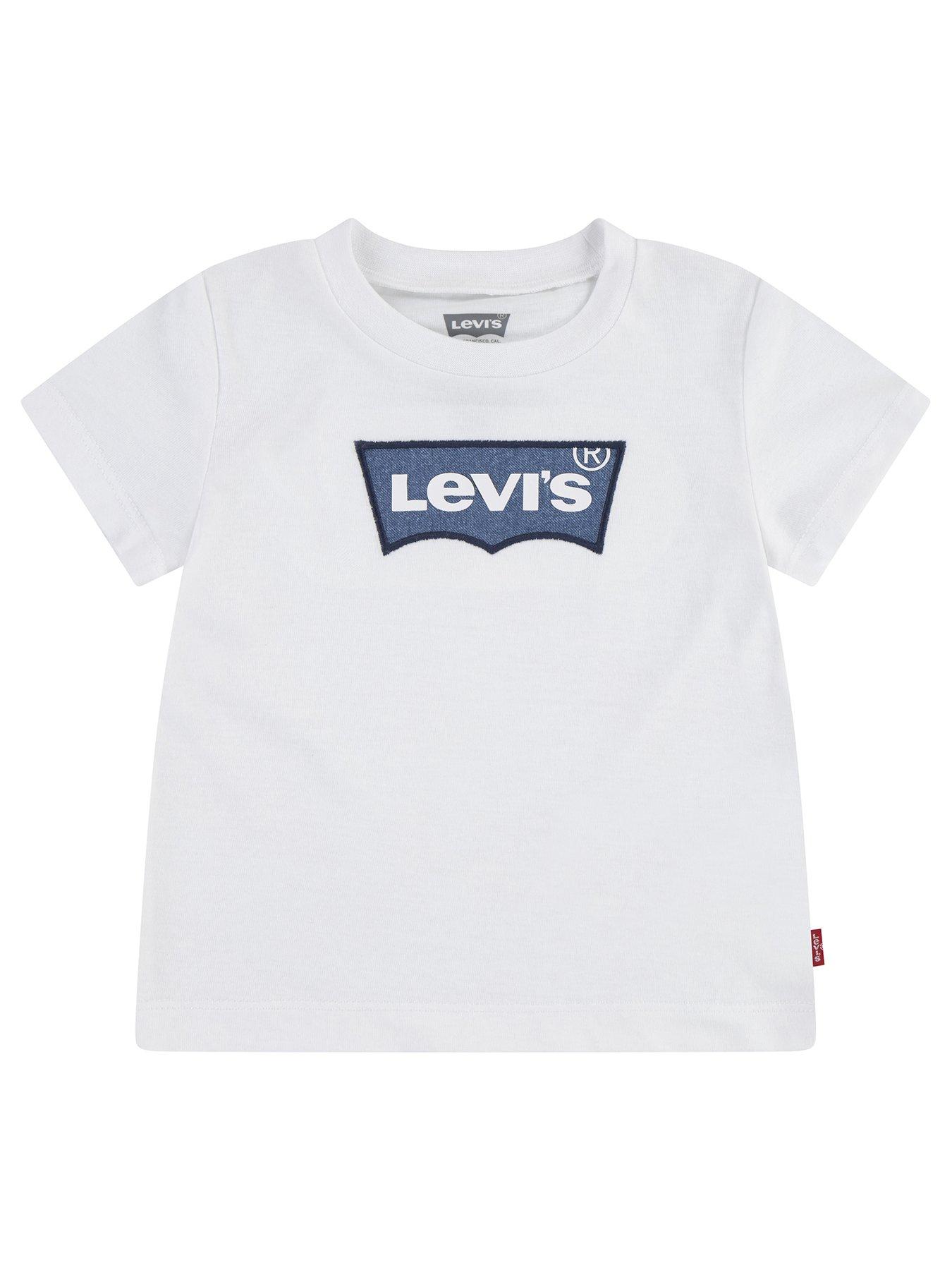 Image 1 of 4 of Levi's Baby Boys Batwing T-Shirt - White